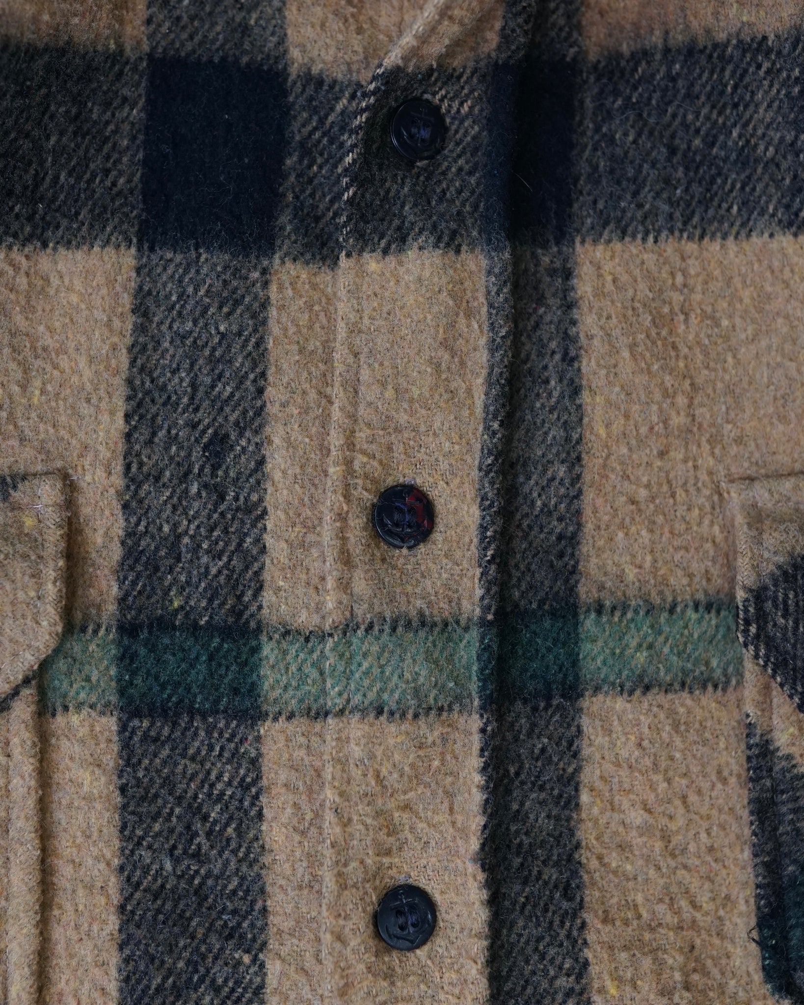 vintage plaid button-up flannel