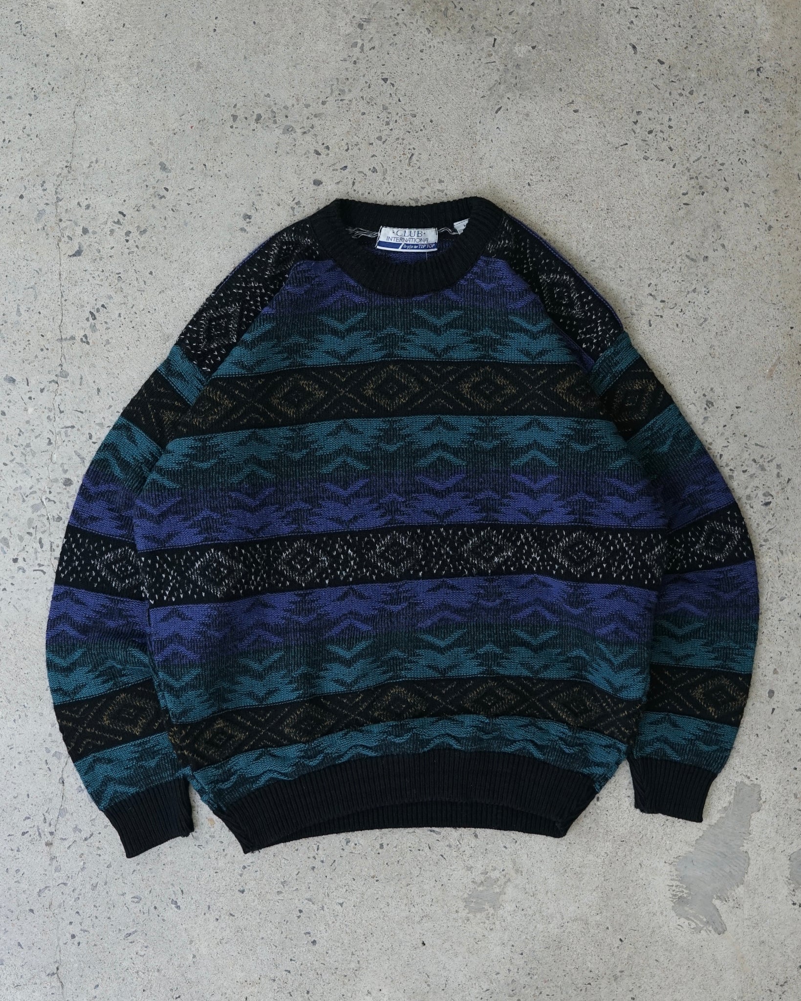 club international knit sweater