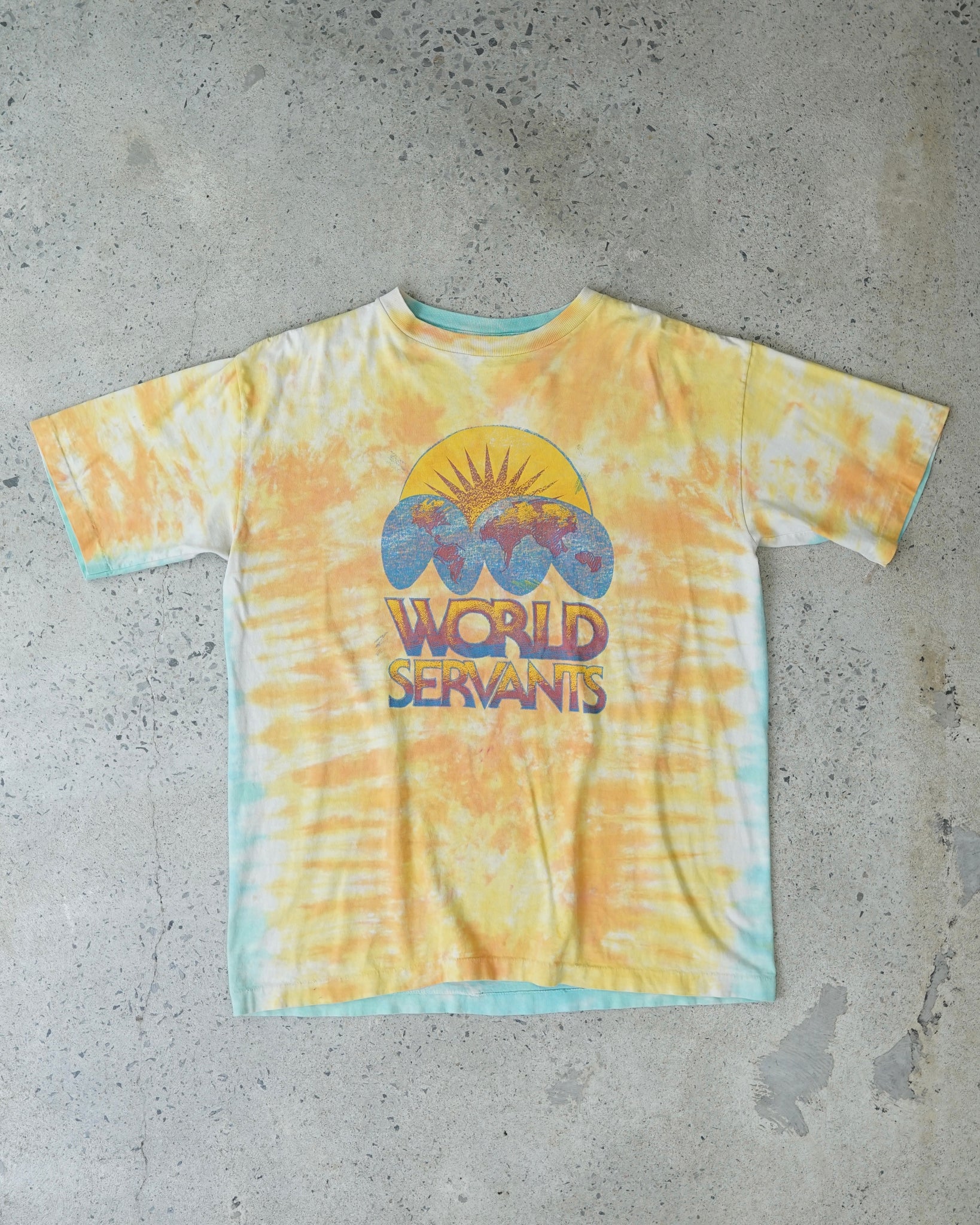 world servants tie dye t-shirt