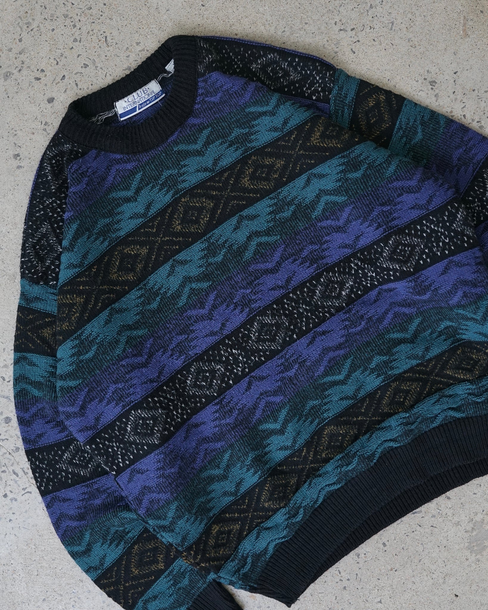 club international knit sweater
