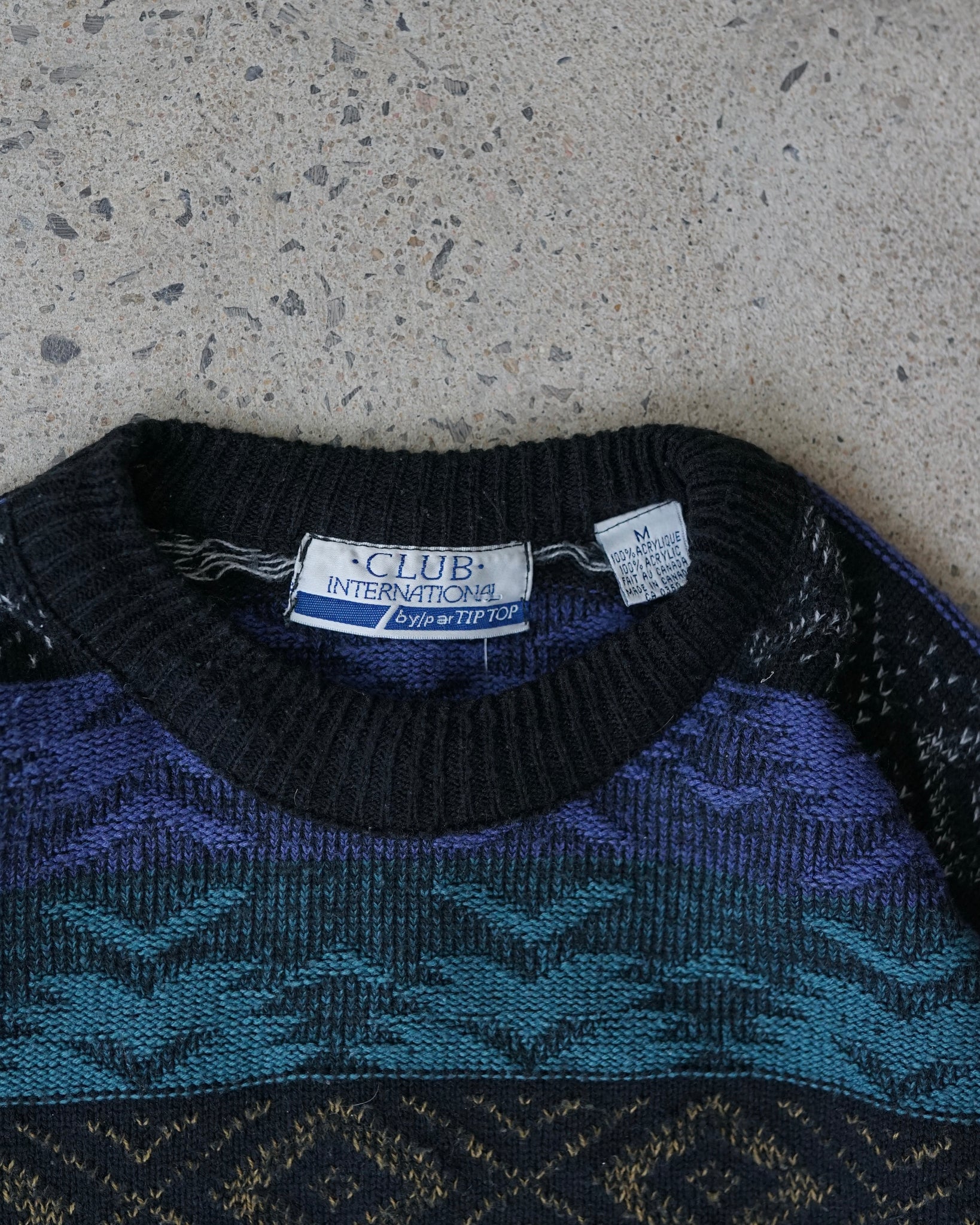 club international knit sweater