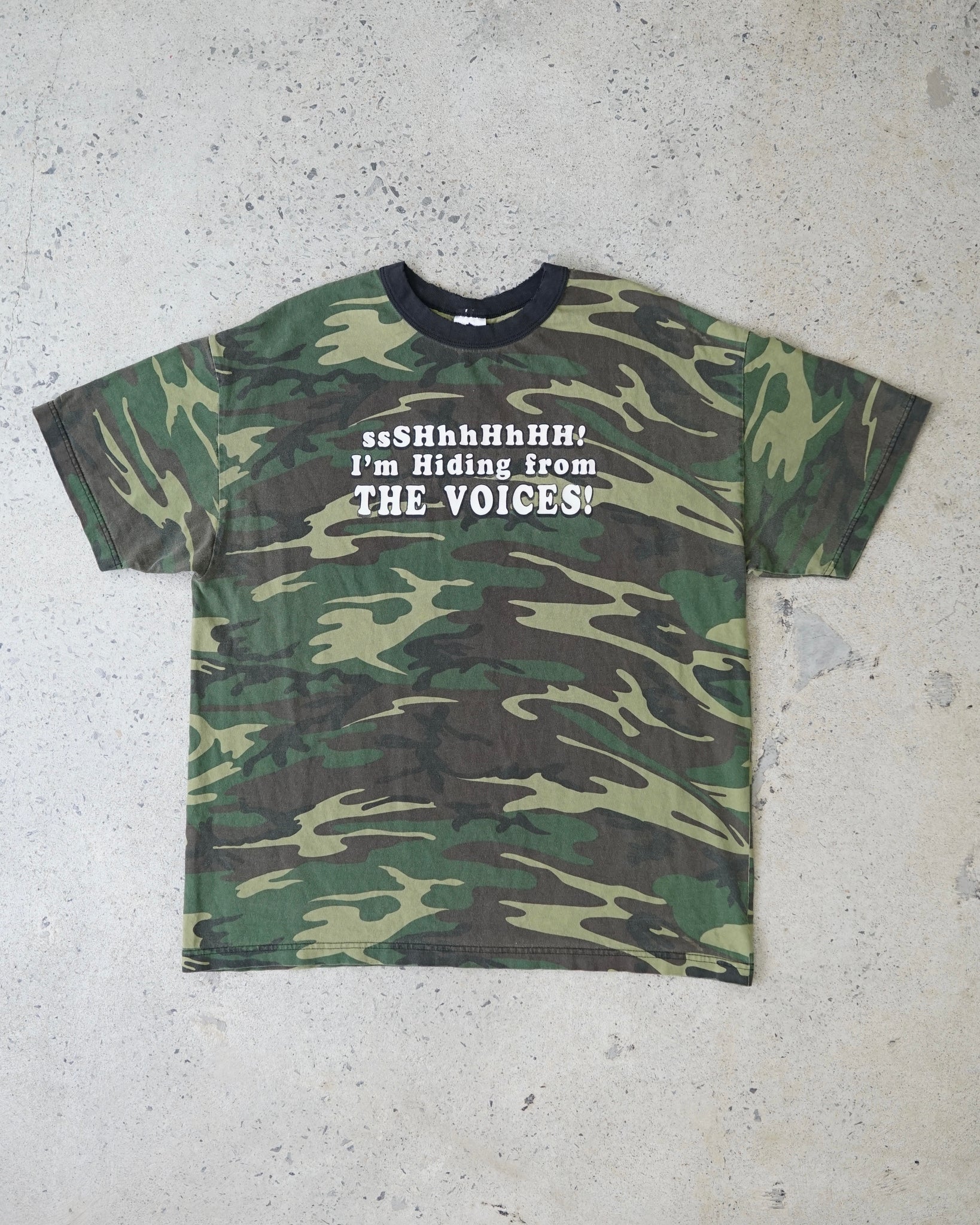 quote camo t-shirt - XL