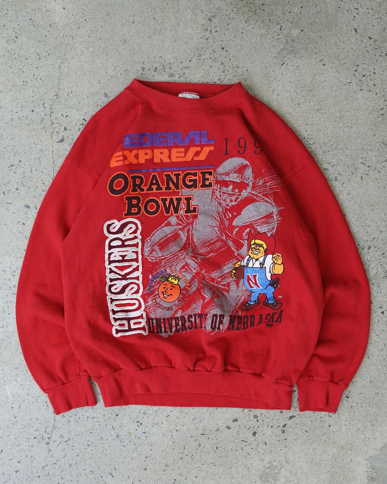 university of nebraska huskers orange bowl 1994 crewneck
