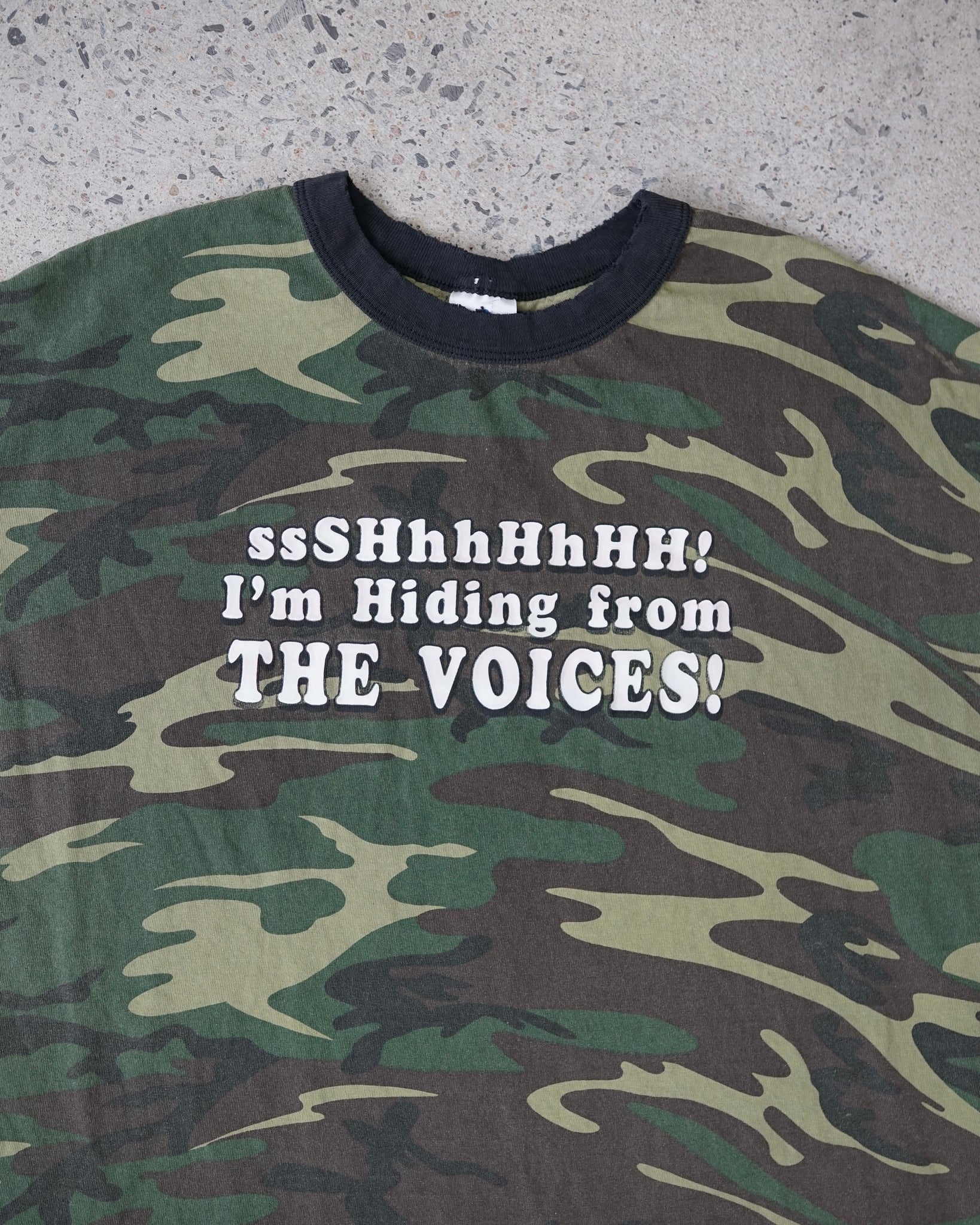 quote camo t-shirt - XL