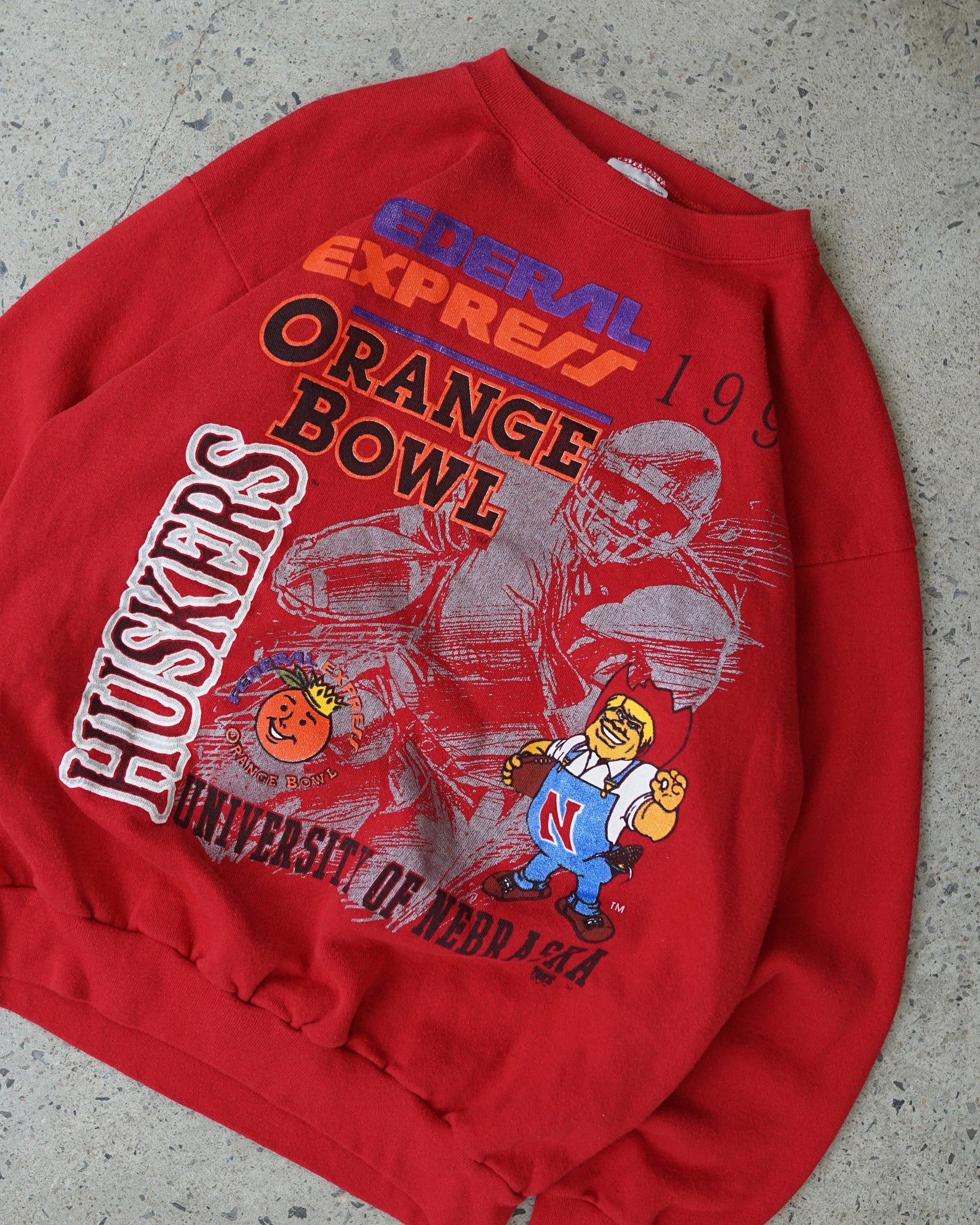 university of nebraska huskers orange bowl 1994 crewneck