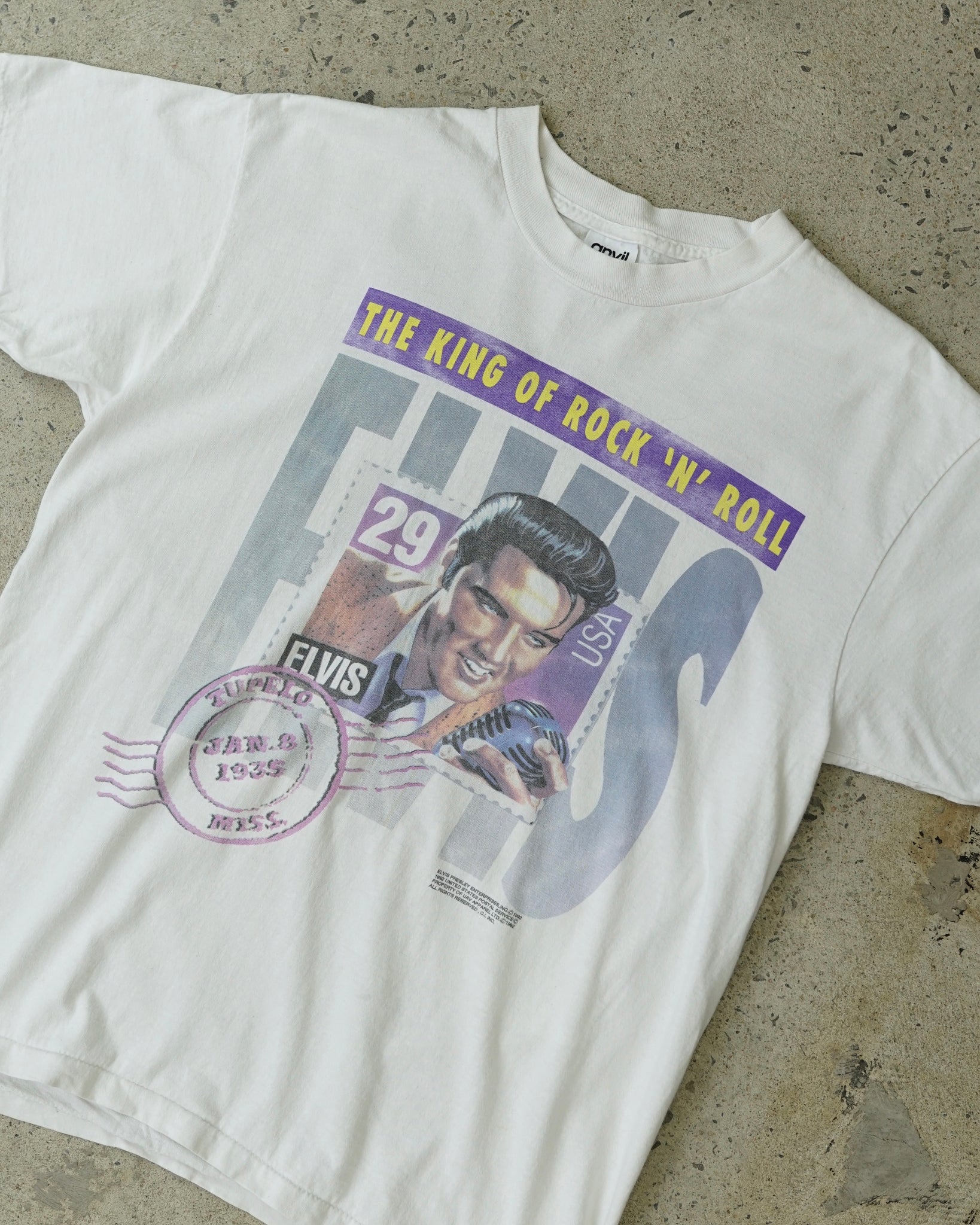 elvis presley king of rock 'n' roll t-shirt