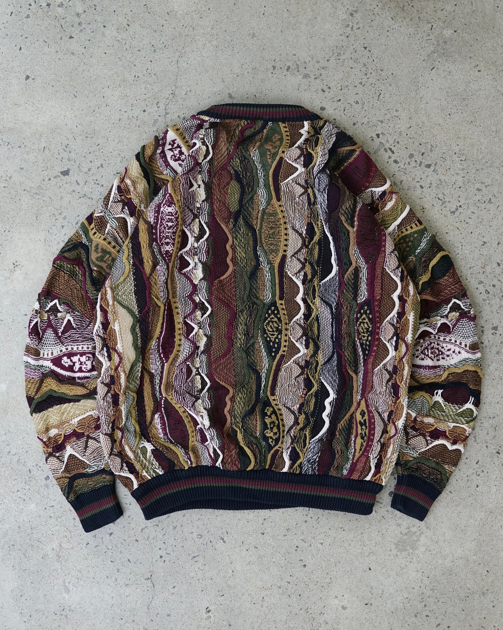 cotton traders 3d knit sweater