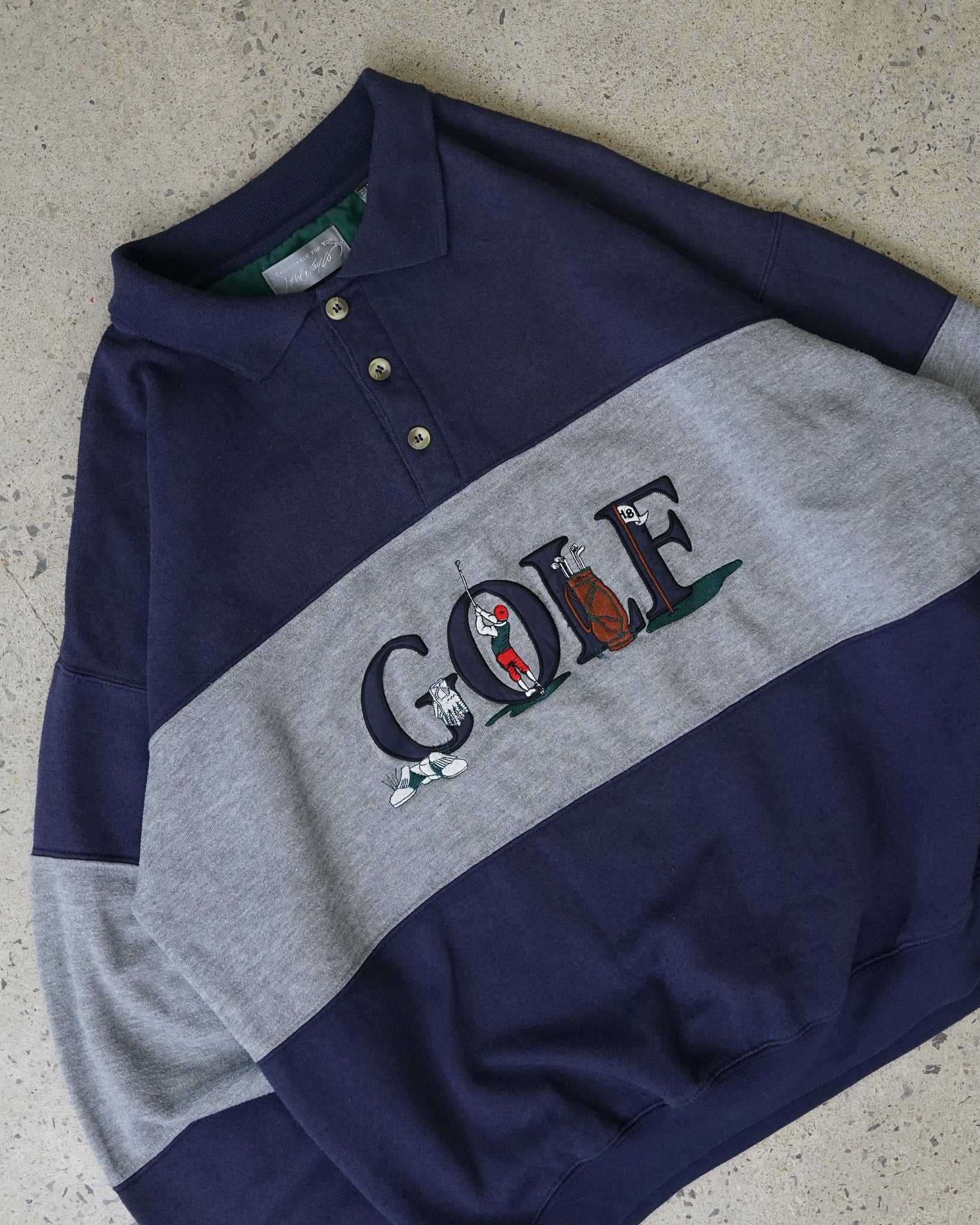 golf polo crewneck