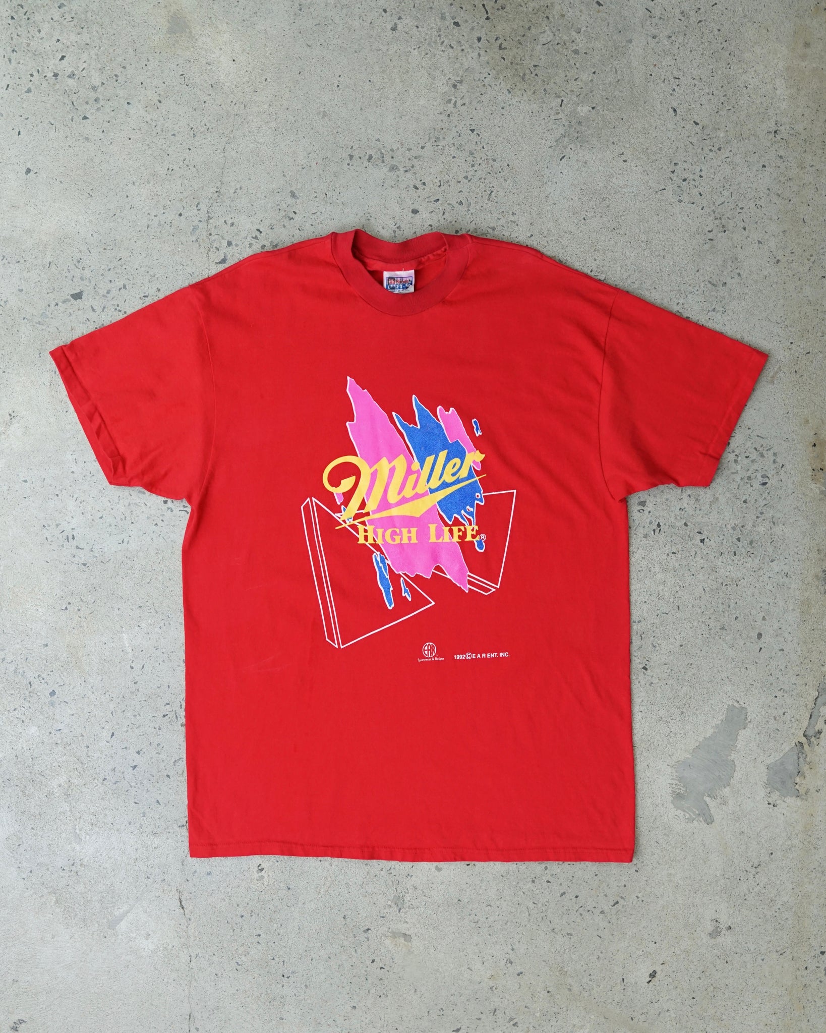 miller high life 1992 t-shirt