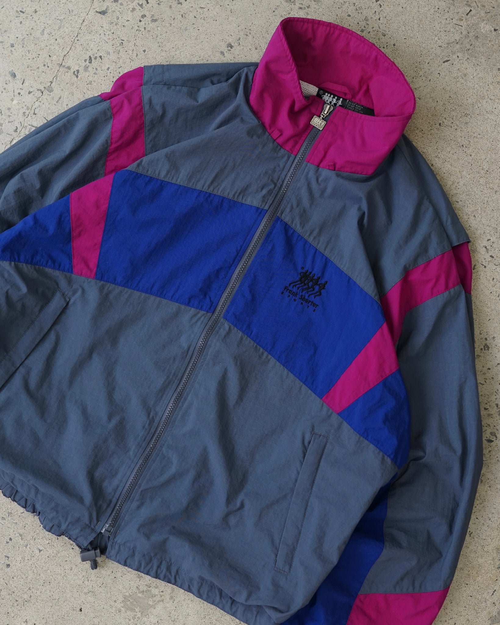 frank shorter sports zip-up windbreaker