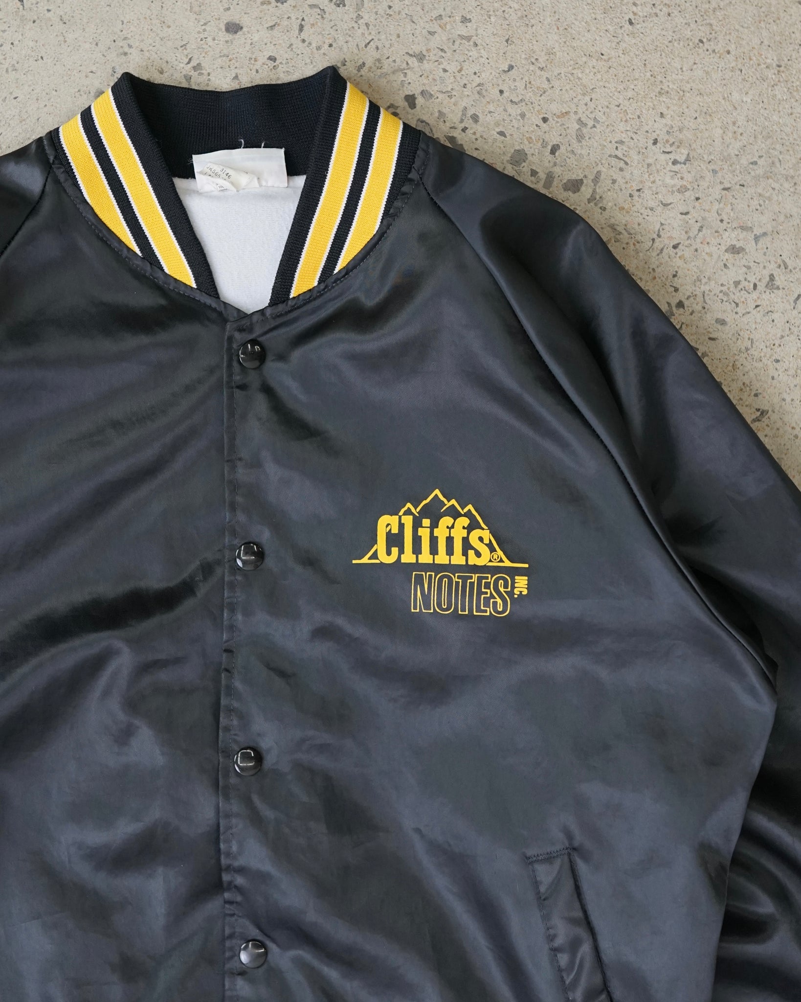 cliffs notes inc. satin jacket