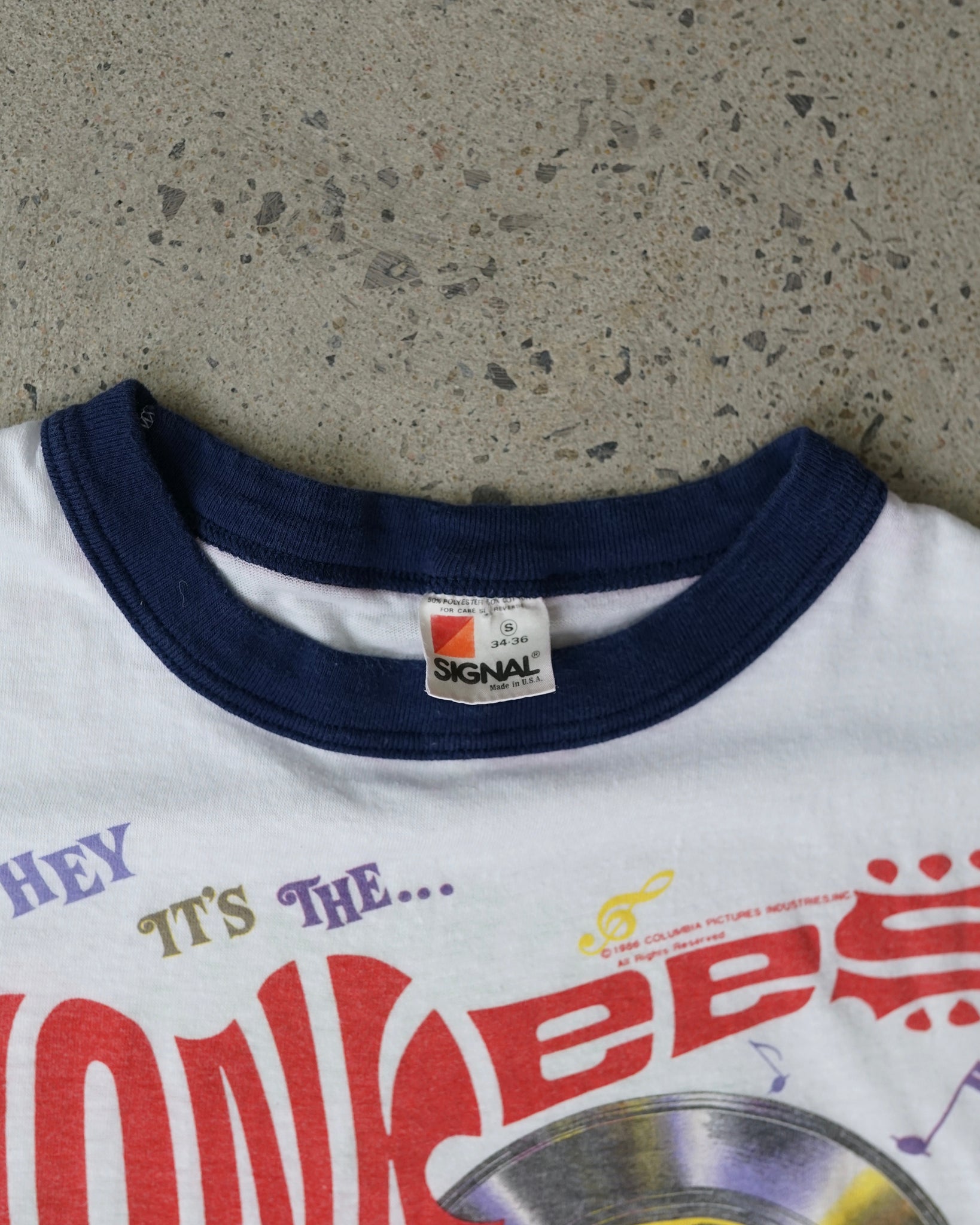 the monkees tour 1986 pop band ringer t-shirt