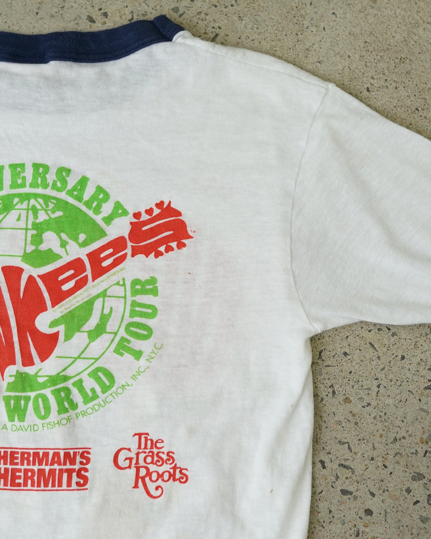 the monkees tour 1986 pop band ringer t-shirt