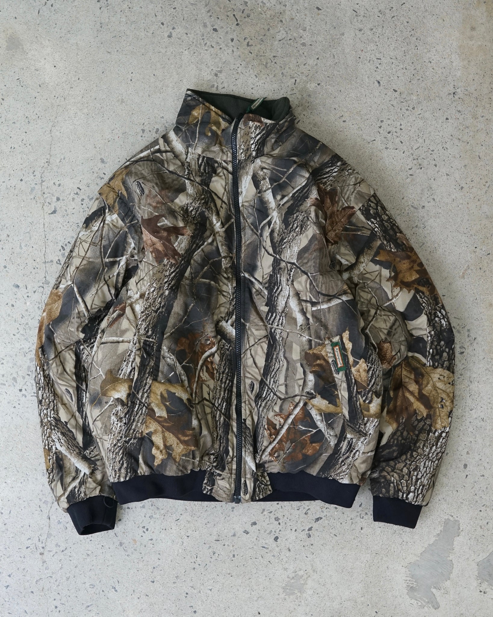 remington reversible removable sleeves realtree camo jacket