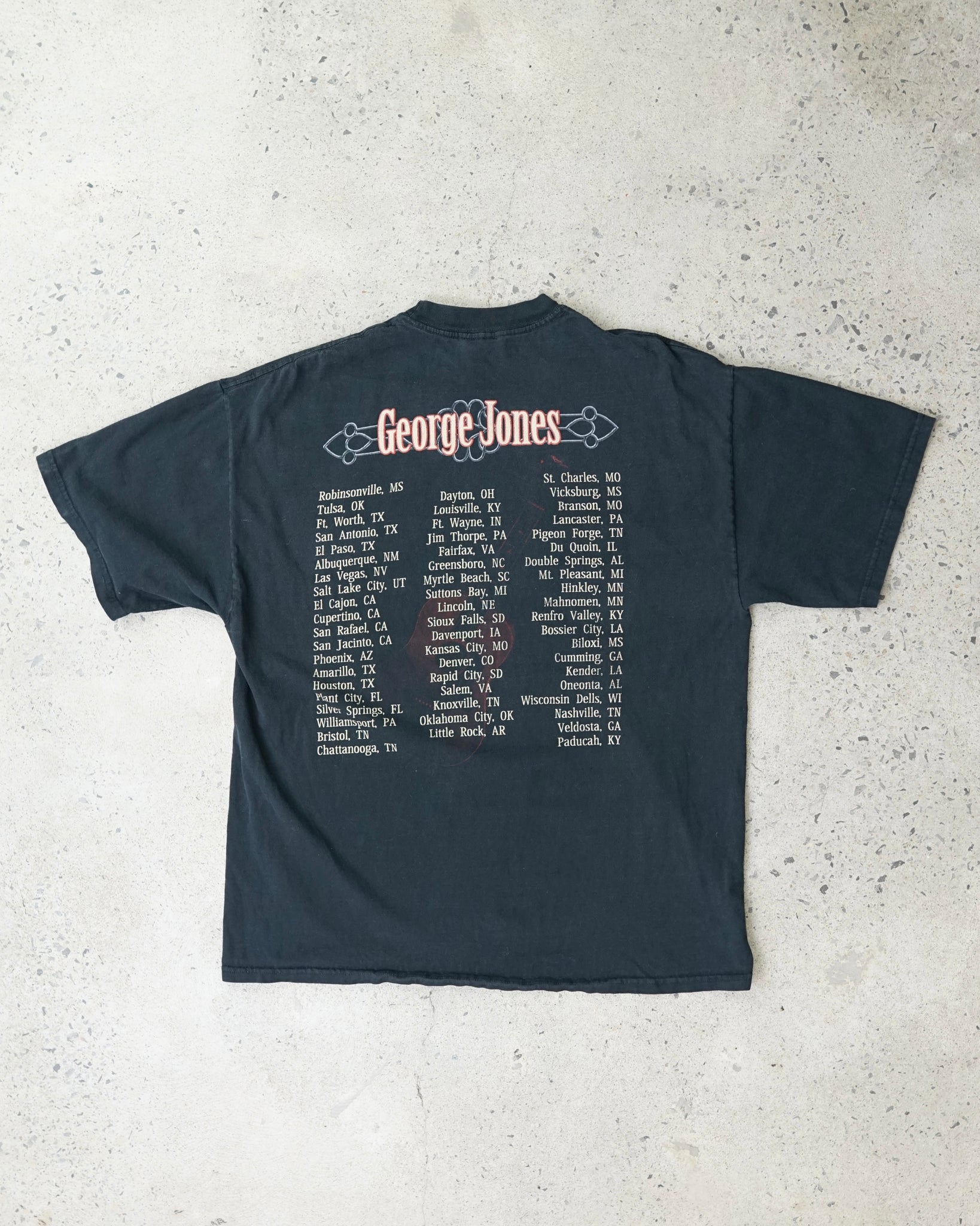 georges jones I lived to tell it all t-shirt - XL