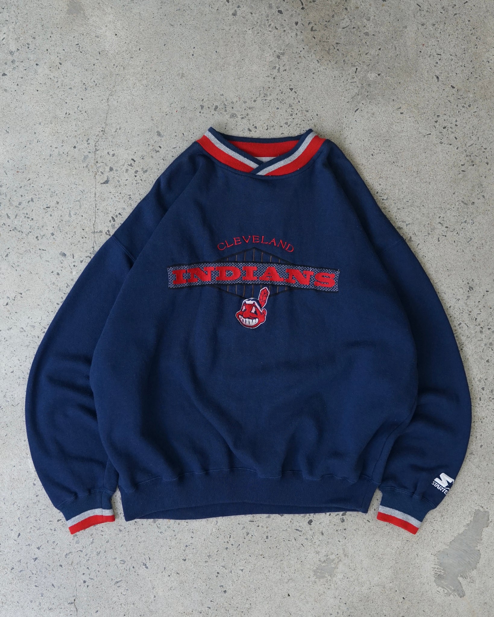 cleveland indians baseball mlb starter crewneck