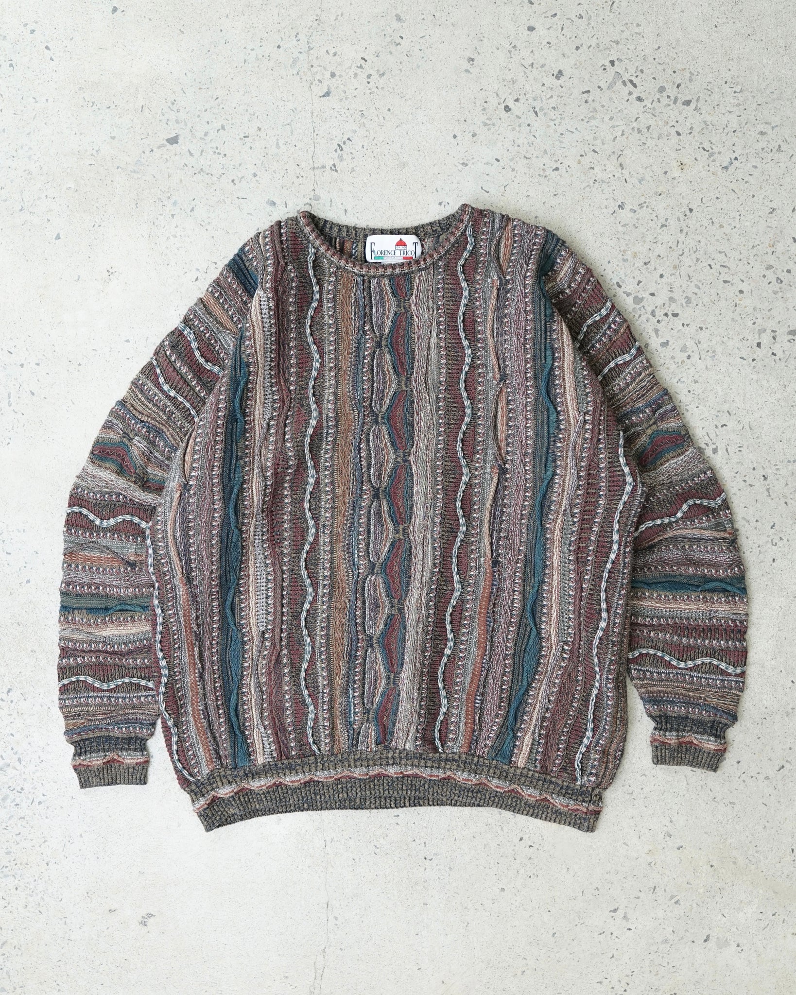 florence tricot knit sweater - XL