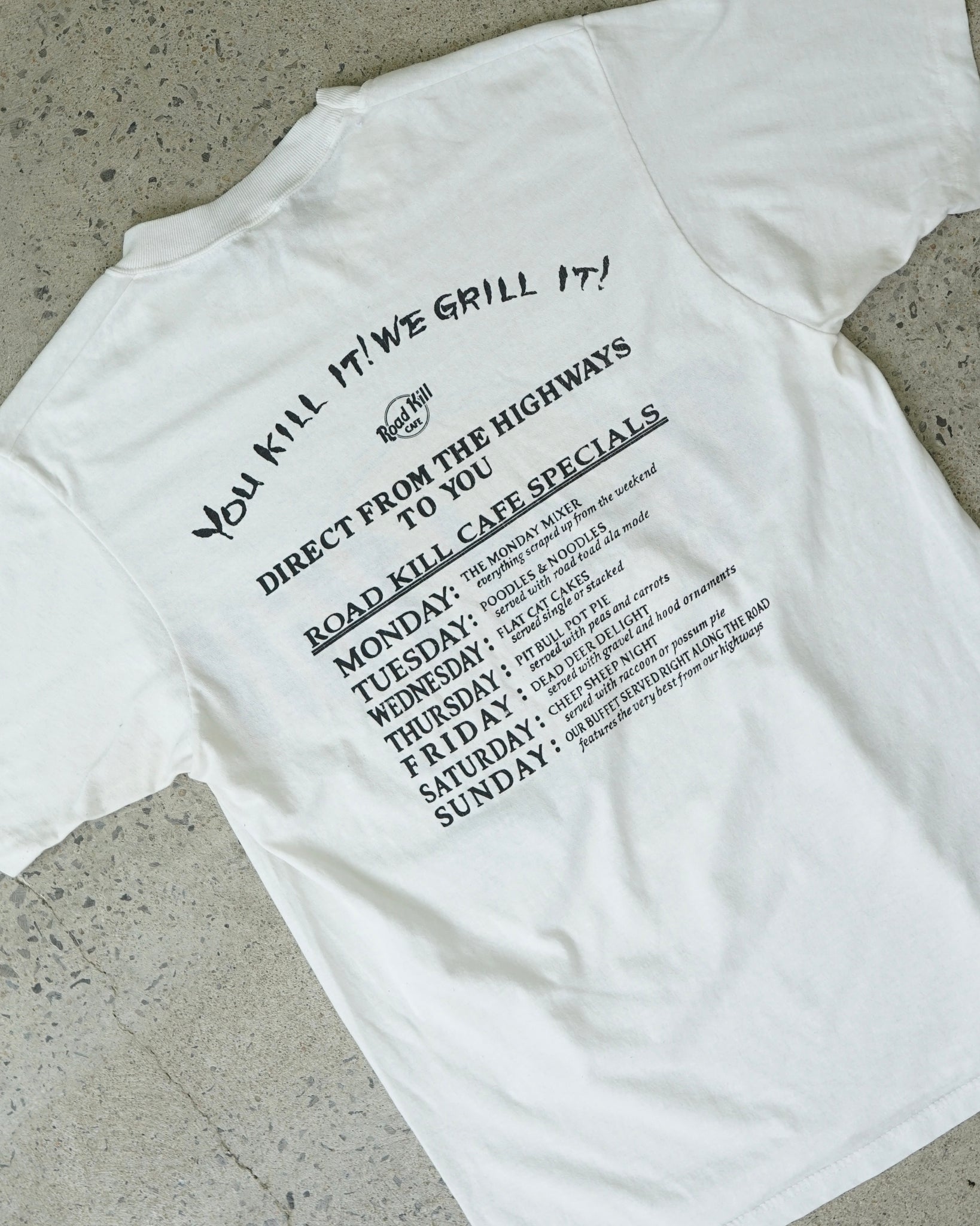 road kill cafe t-shirt