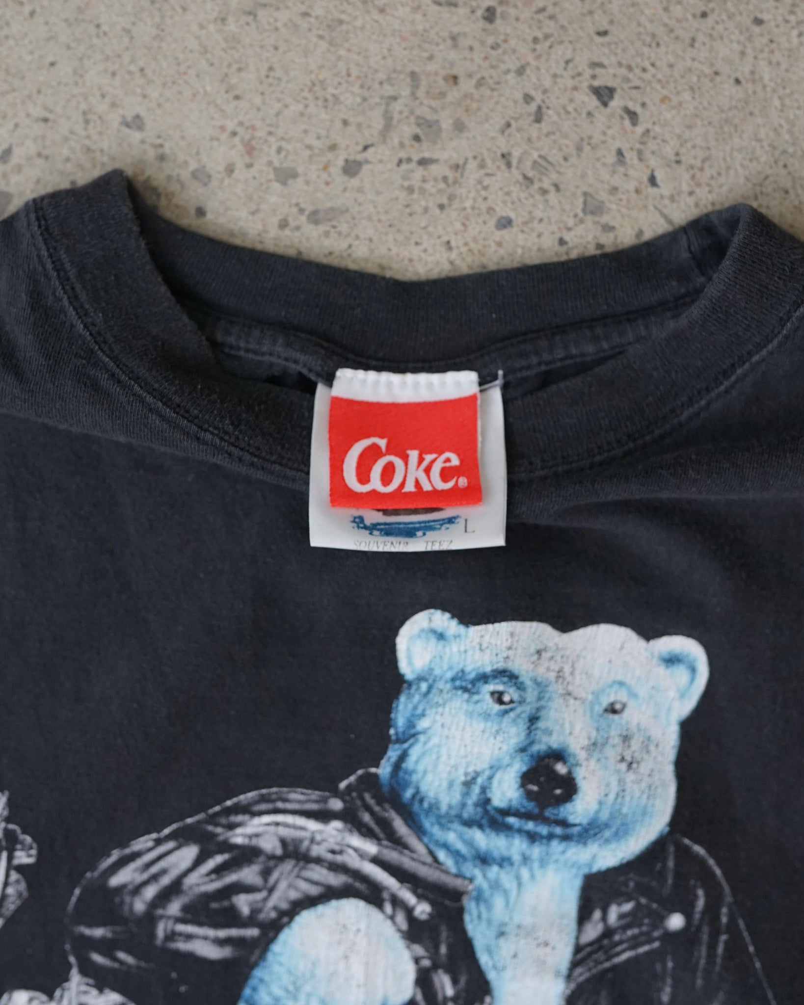 coca cola polar bear 1997 t-shirt