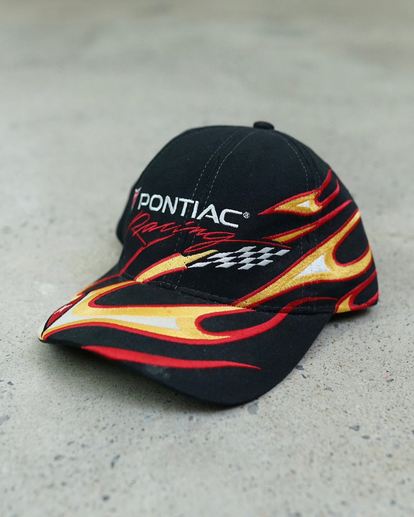 pontiac racing velcro hat