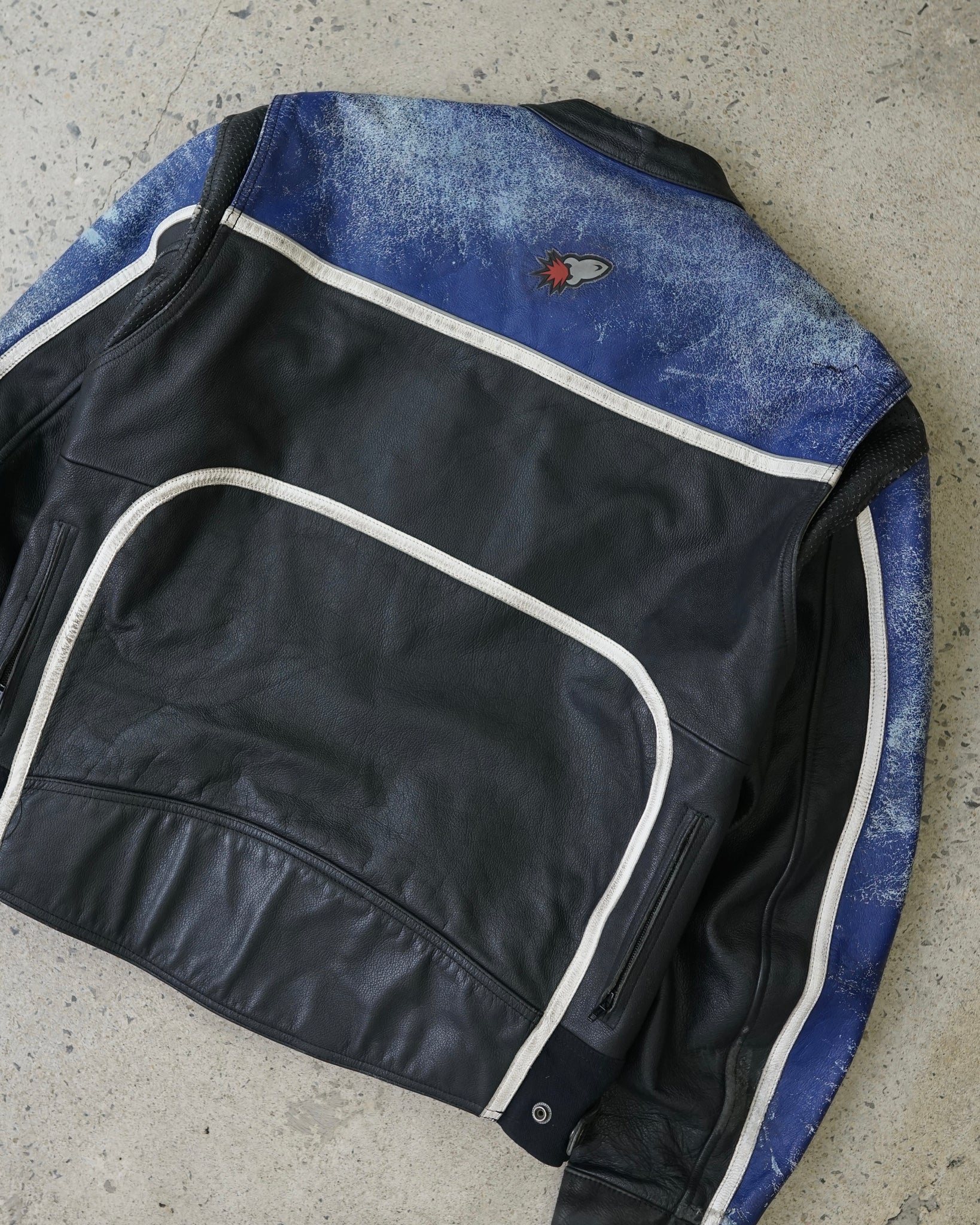 rocket racing leather jacket