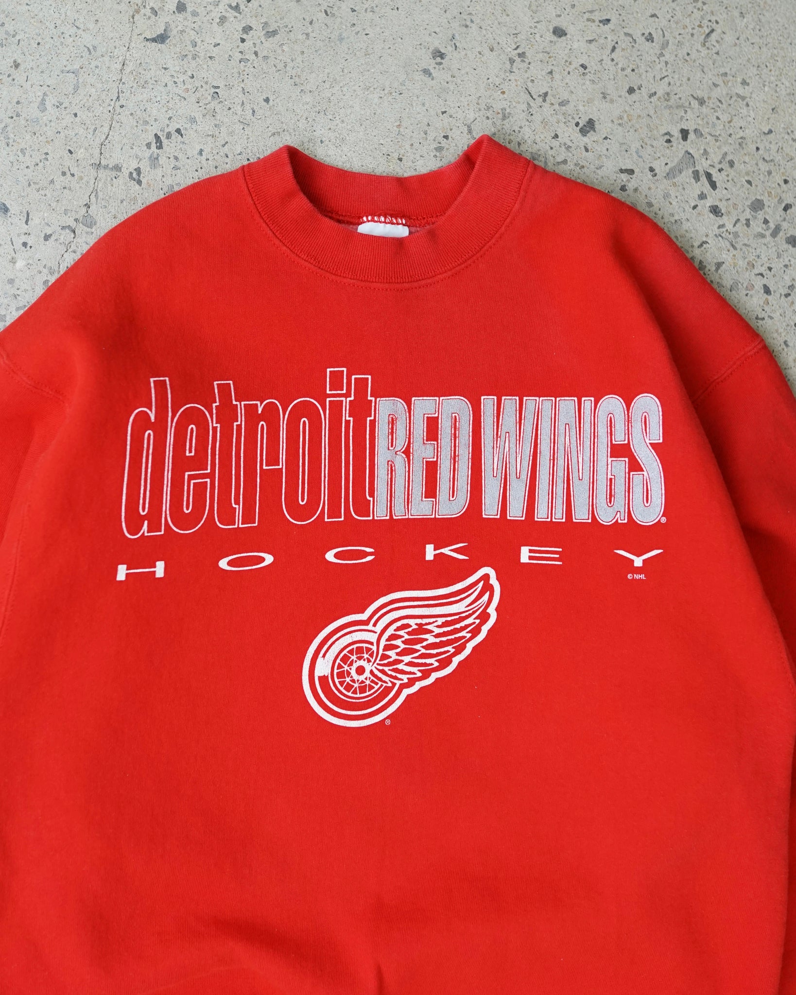 detroit red wings hockey crewneck