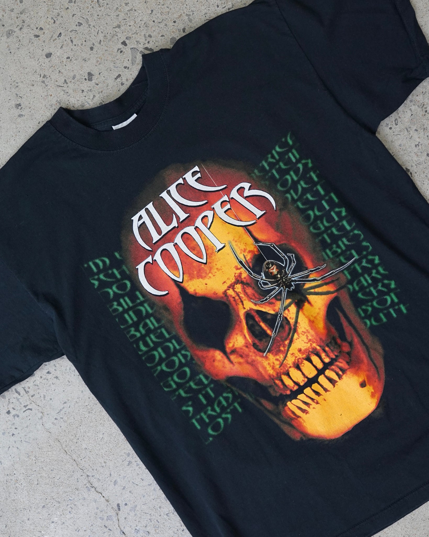 alice cooper bare bones tour 2003 t-shirt