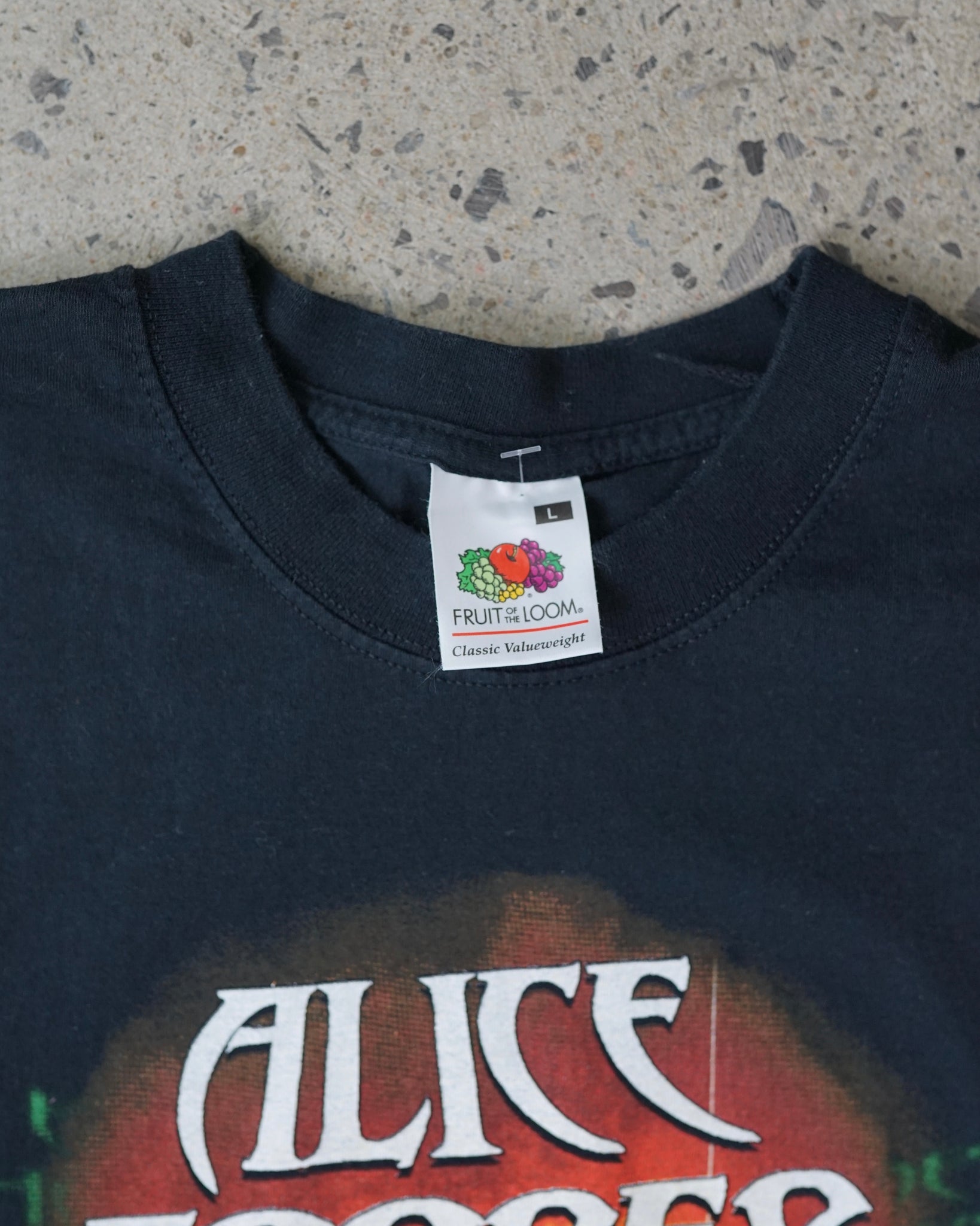 alice cooper bare bones tour 2003 t-shirt