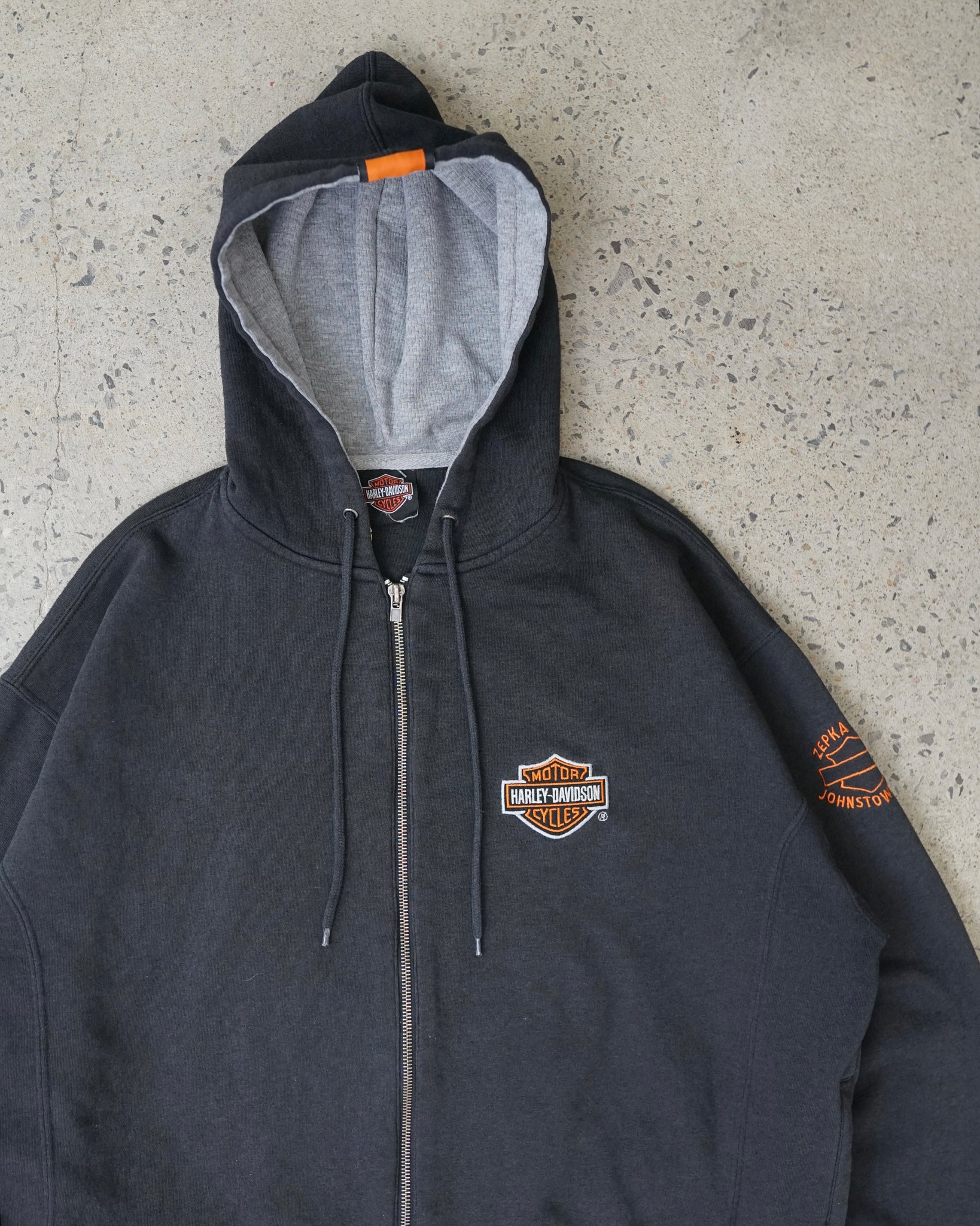 harley davidson zip-up hoodie