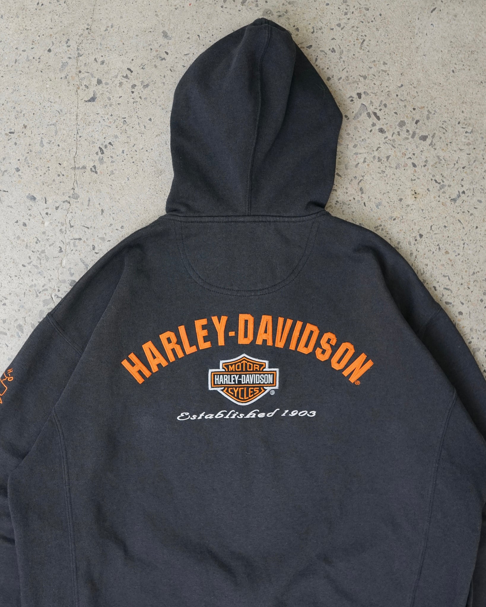 harley davidson zip-up hoodie