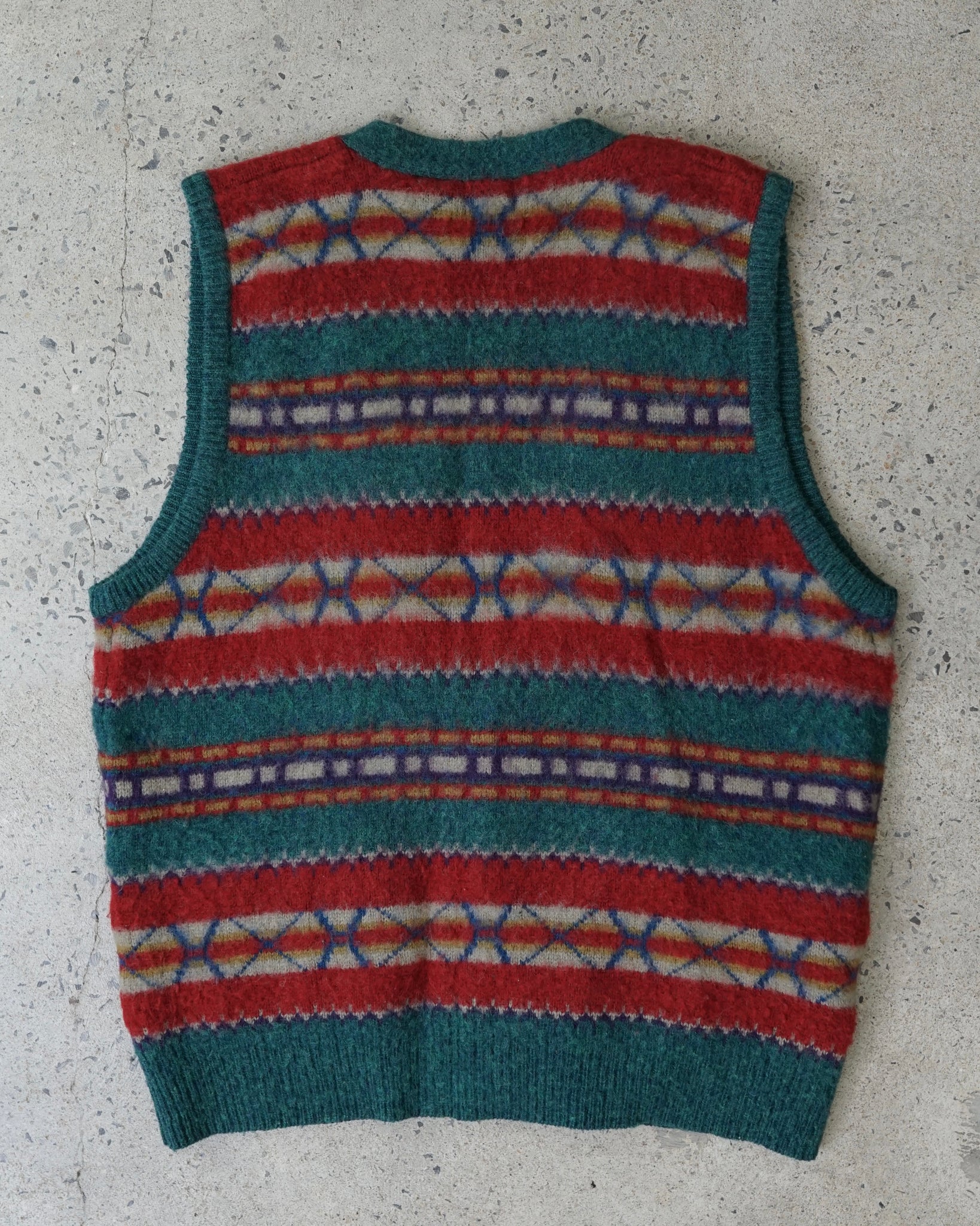 structure knit vest cardigan