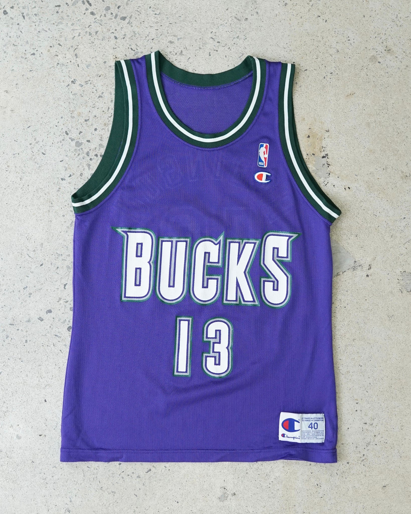 milwaukee bucks robinson nba champion jersey - small