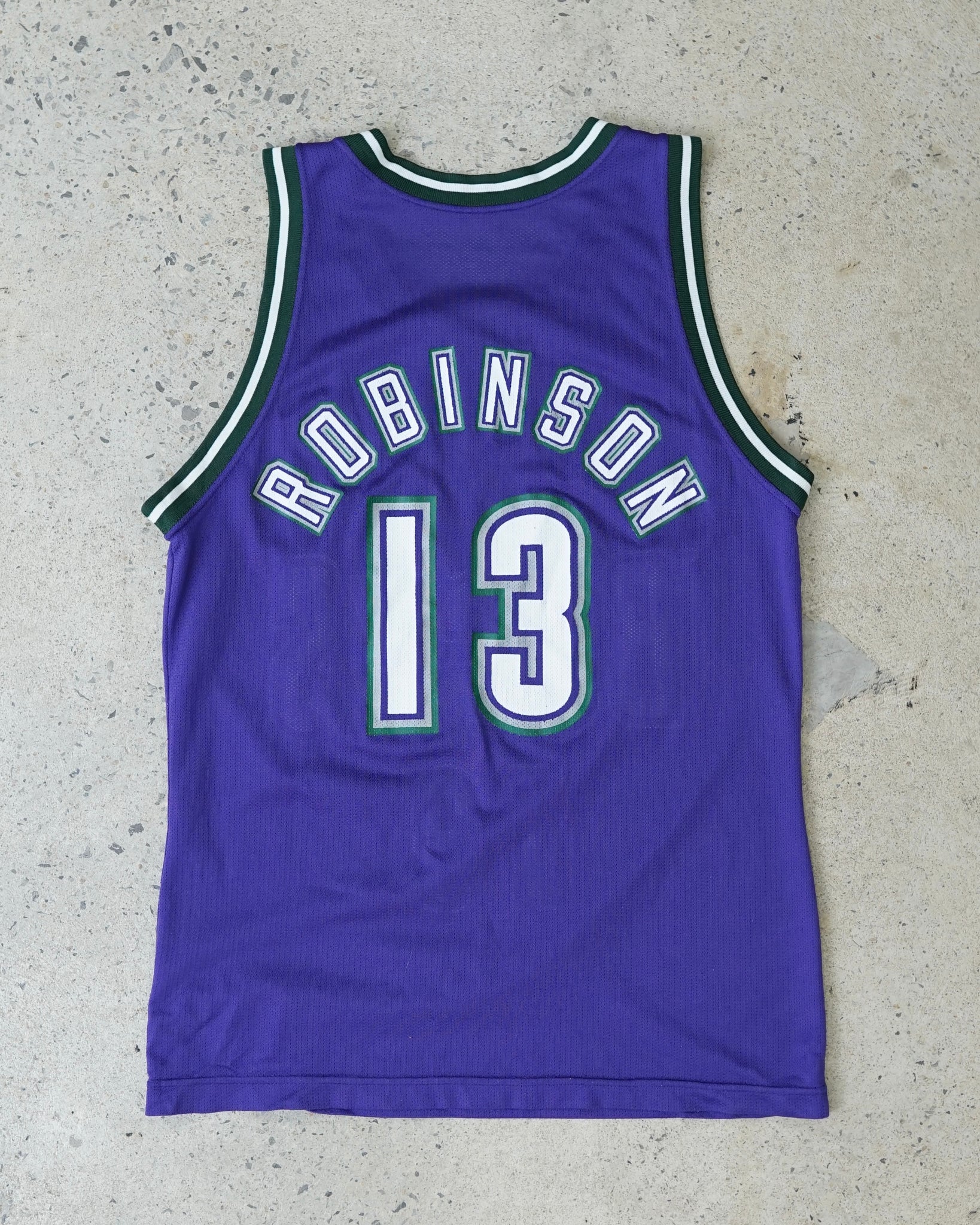 milwaukee bucks robinson nba champion jersey - small