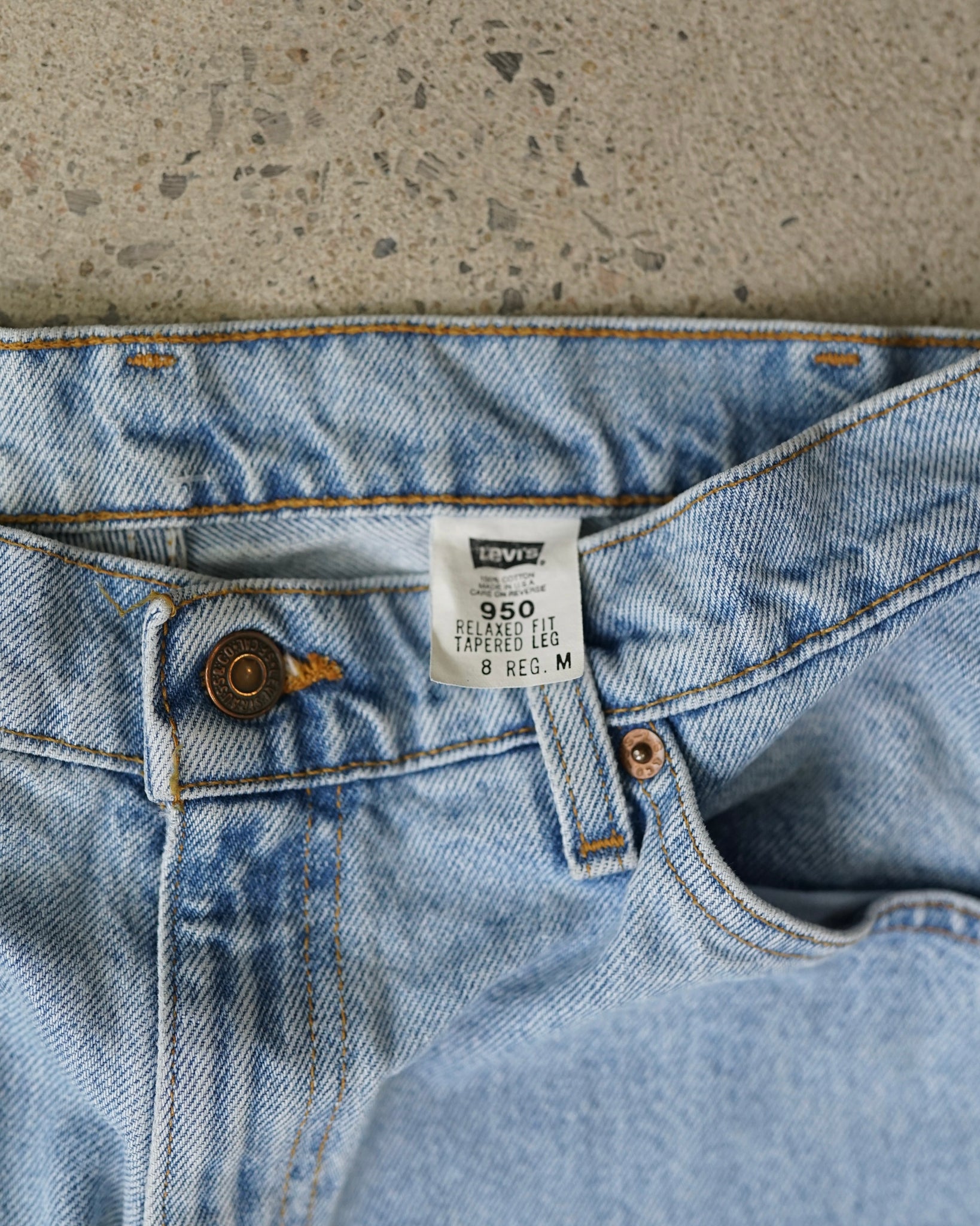 levi's 950 orange tab jeans
