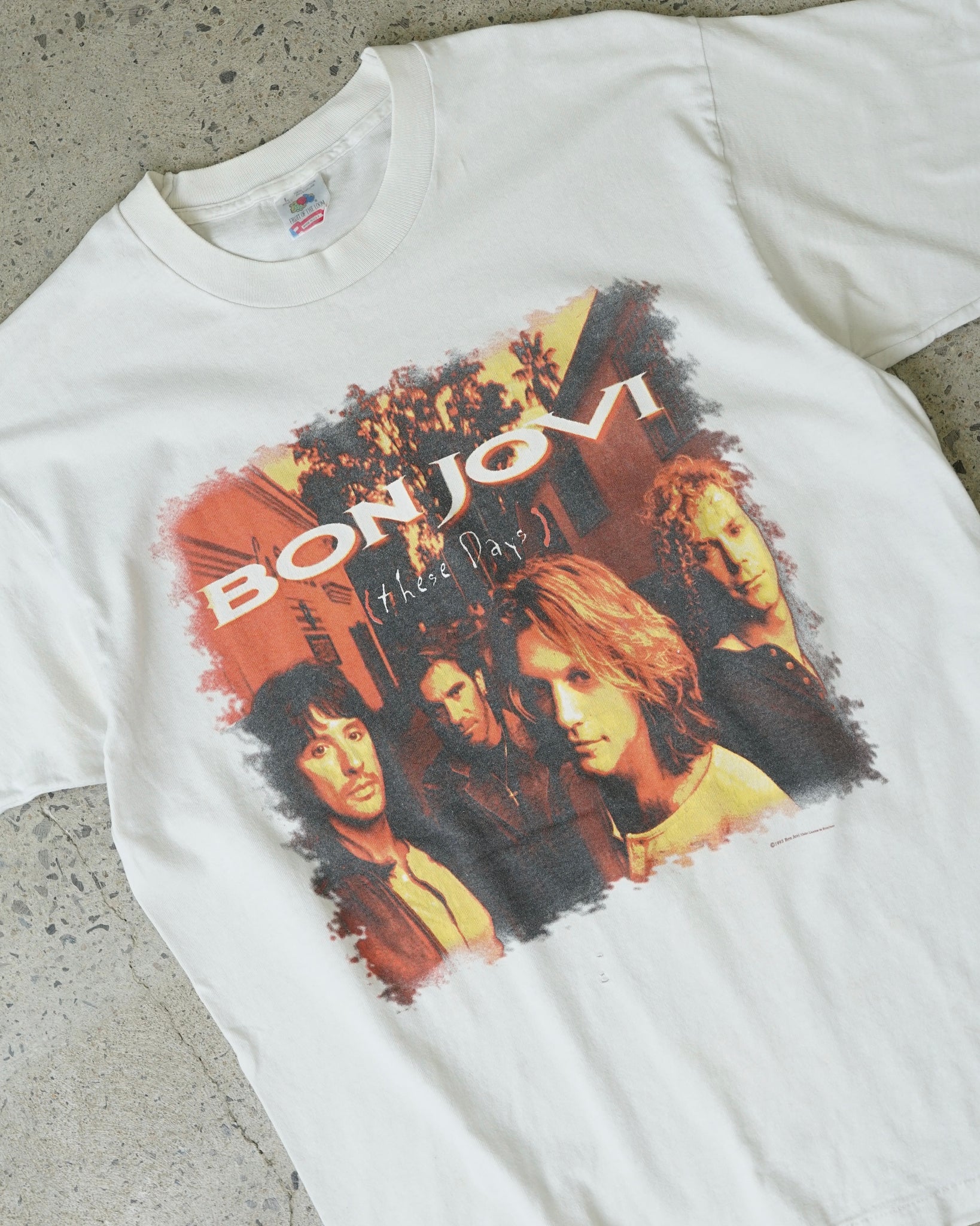 bon jovi these days japan tour 1995 t-shirt