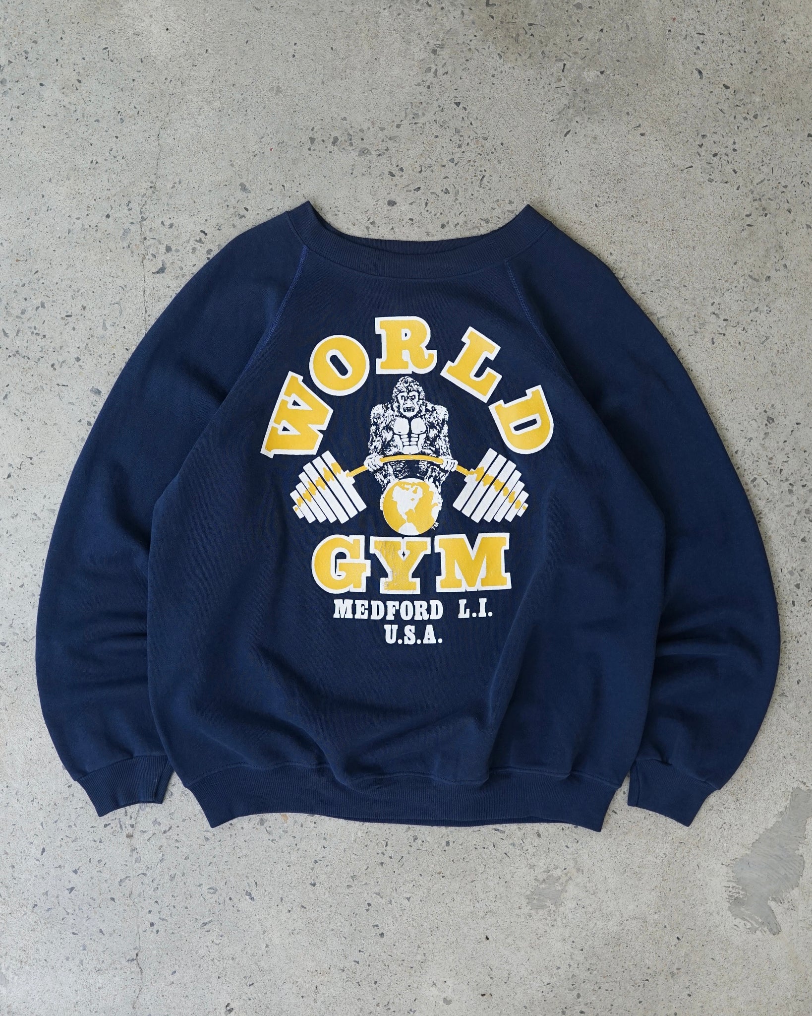 world gym medford long island crewneck
