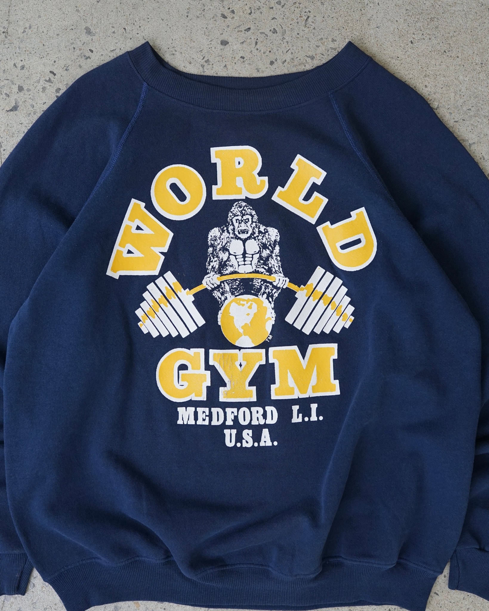 world gym medford long island crewneck