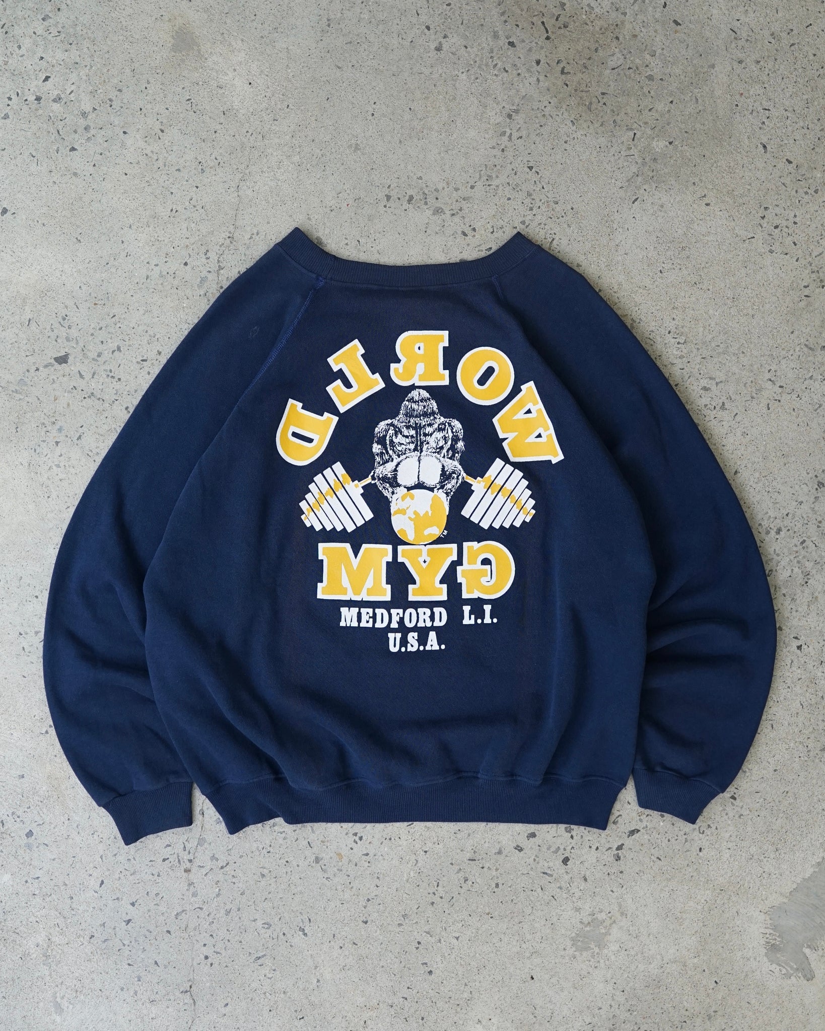 world gym medford long island crewneck