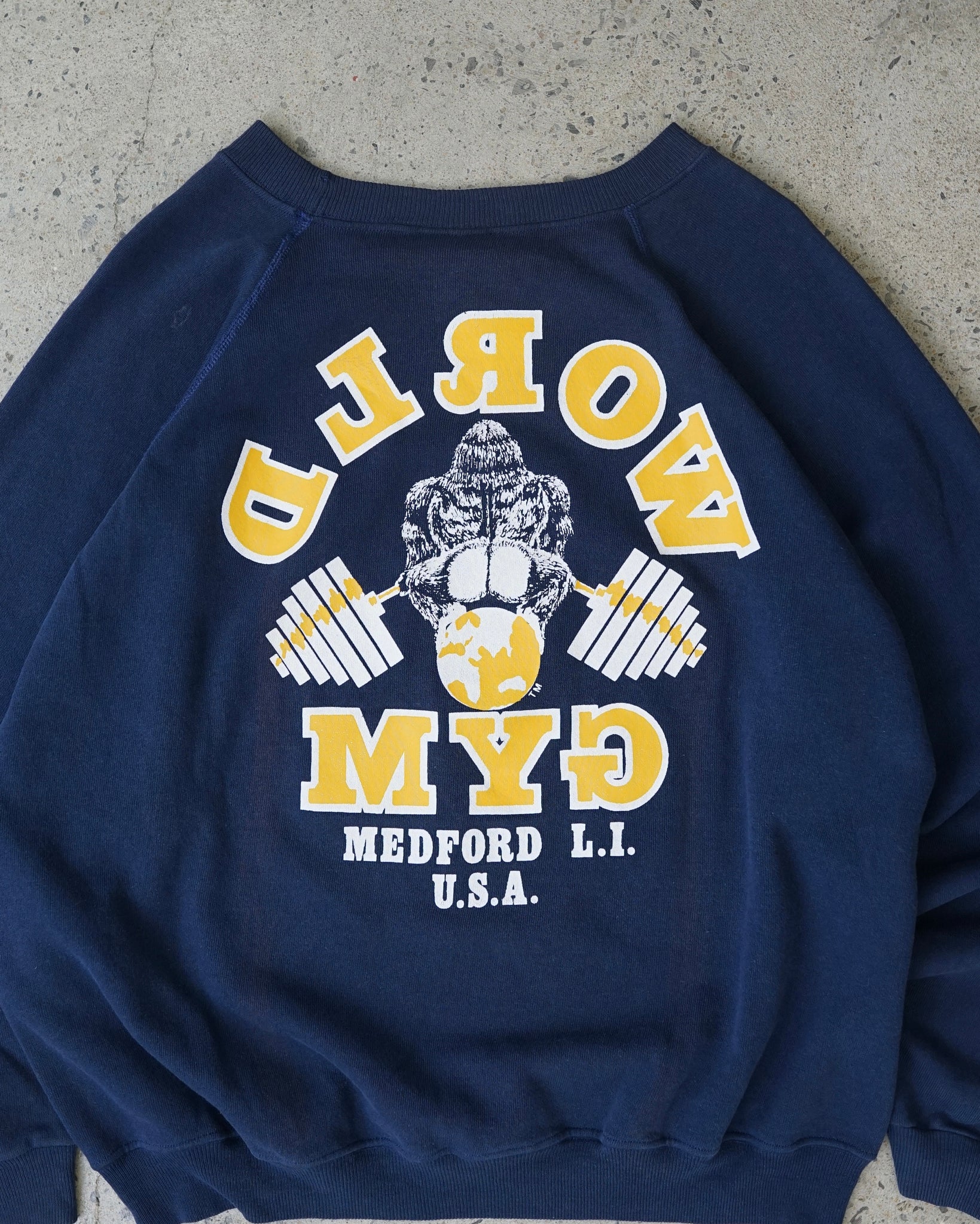 world gym medford long island crewneck
