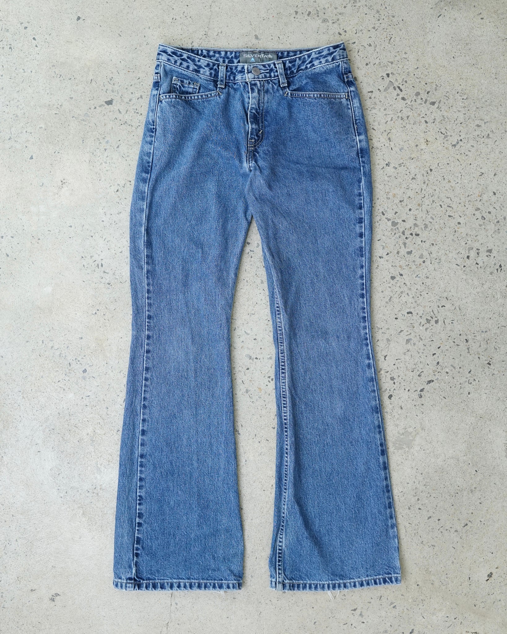 levi's silver tab low rise flared jeans