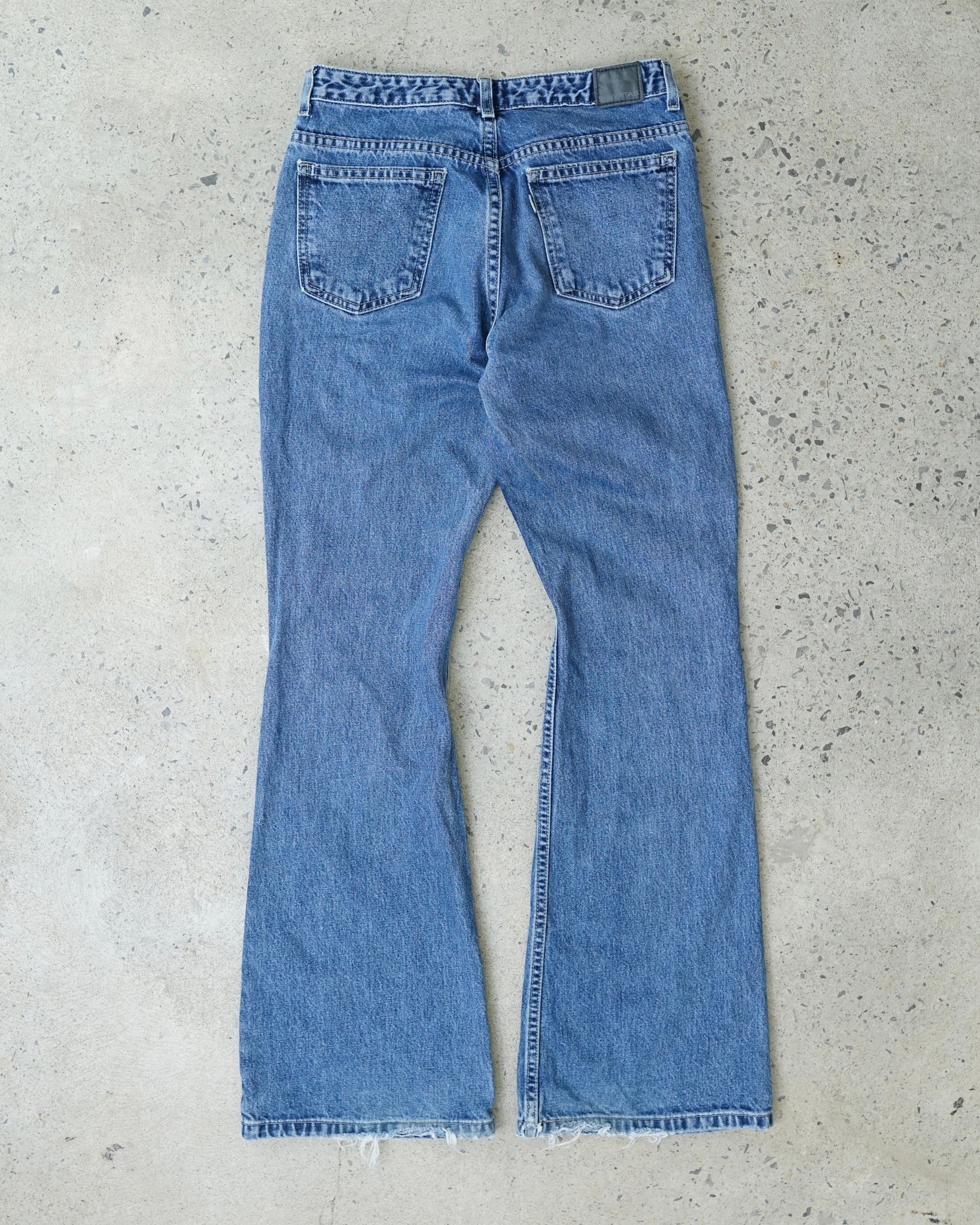 levi's silver tab low rise flared jeans