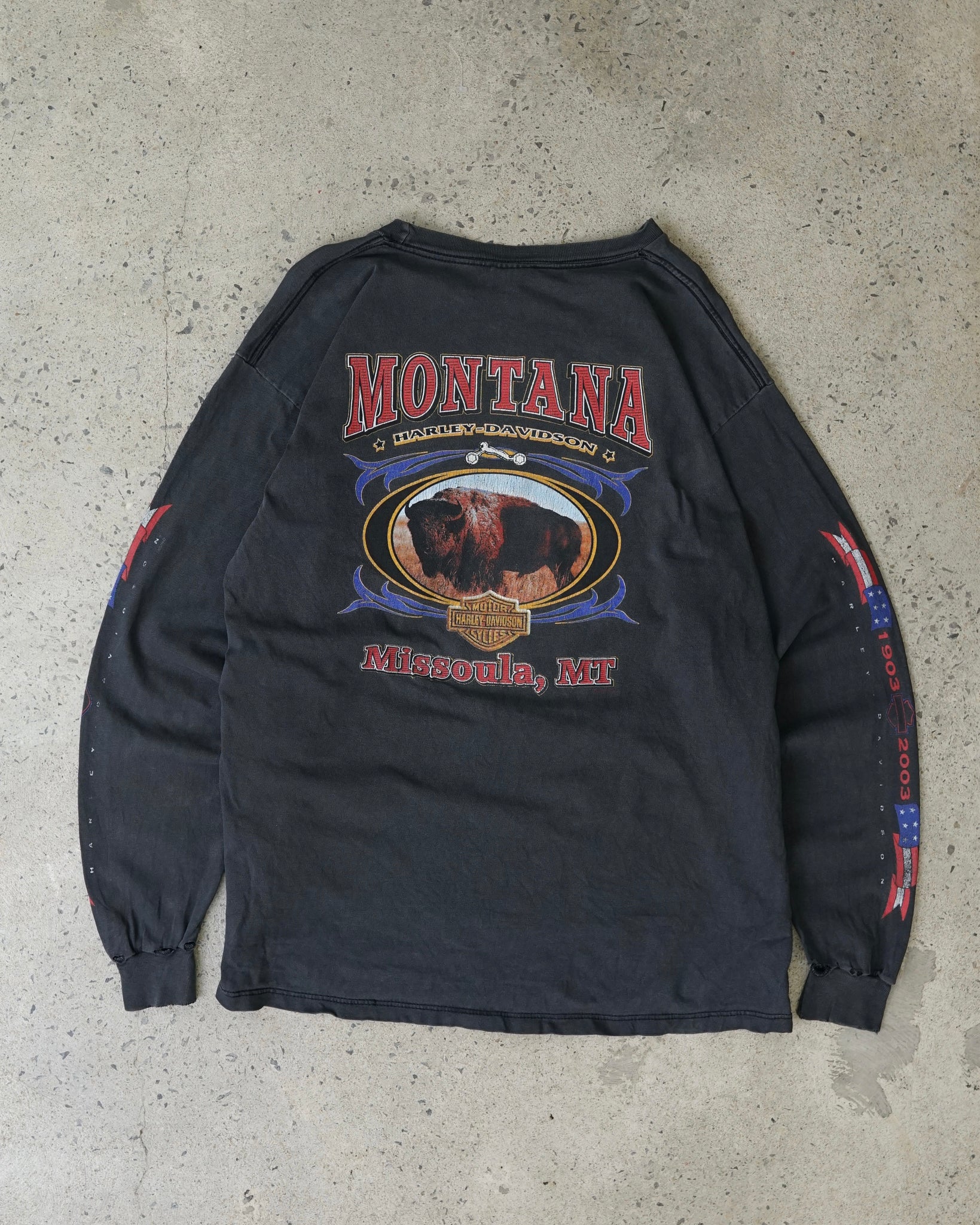 harley davidson missoula montana 2003 longsleeve