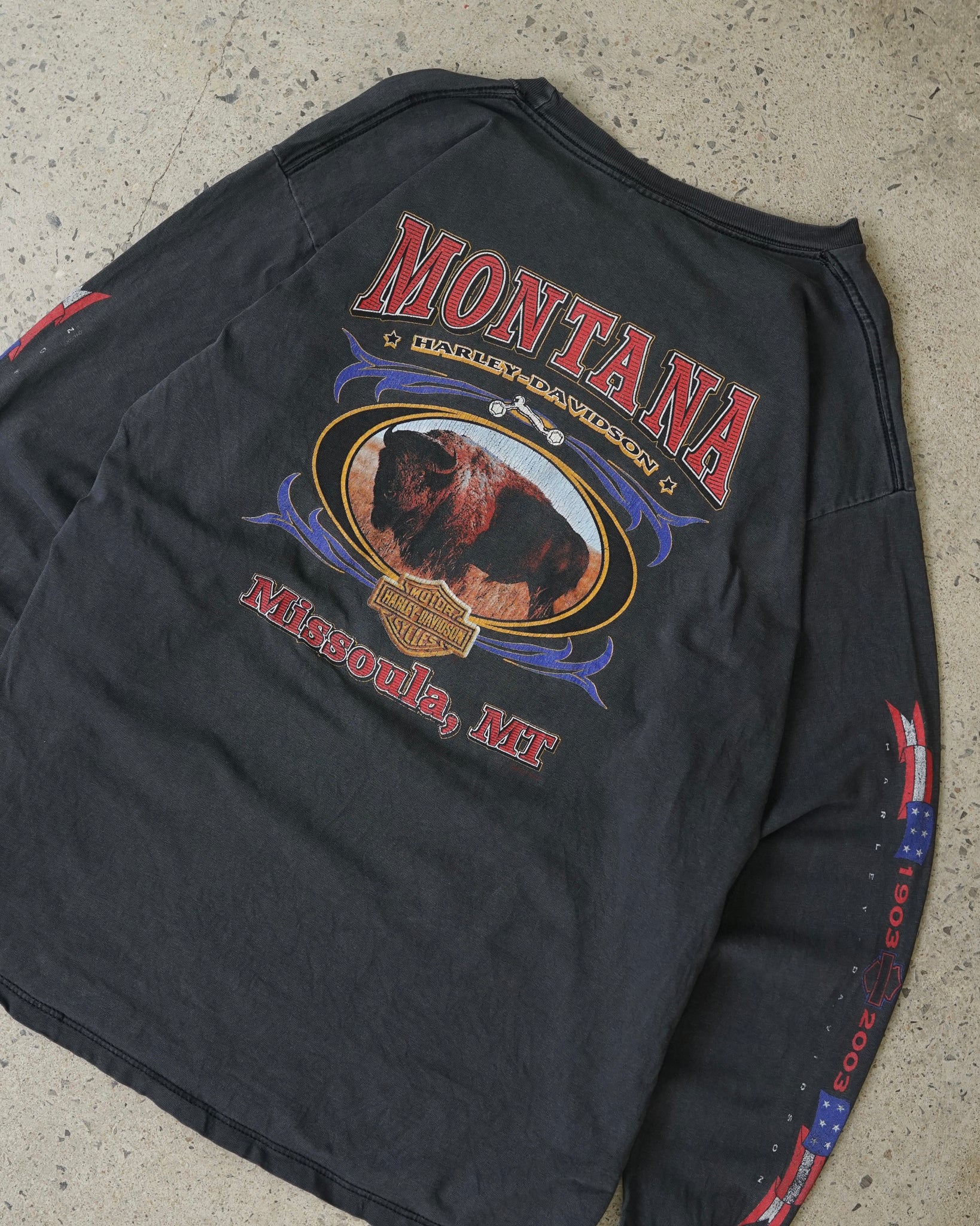 harley davidson missoula montana 2003 longsleeve