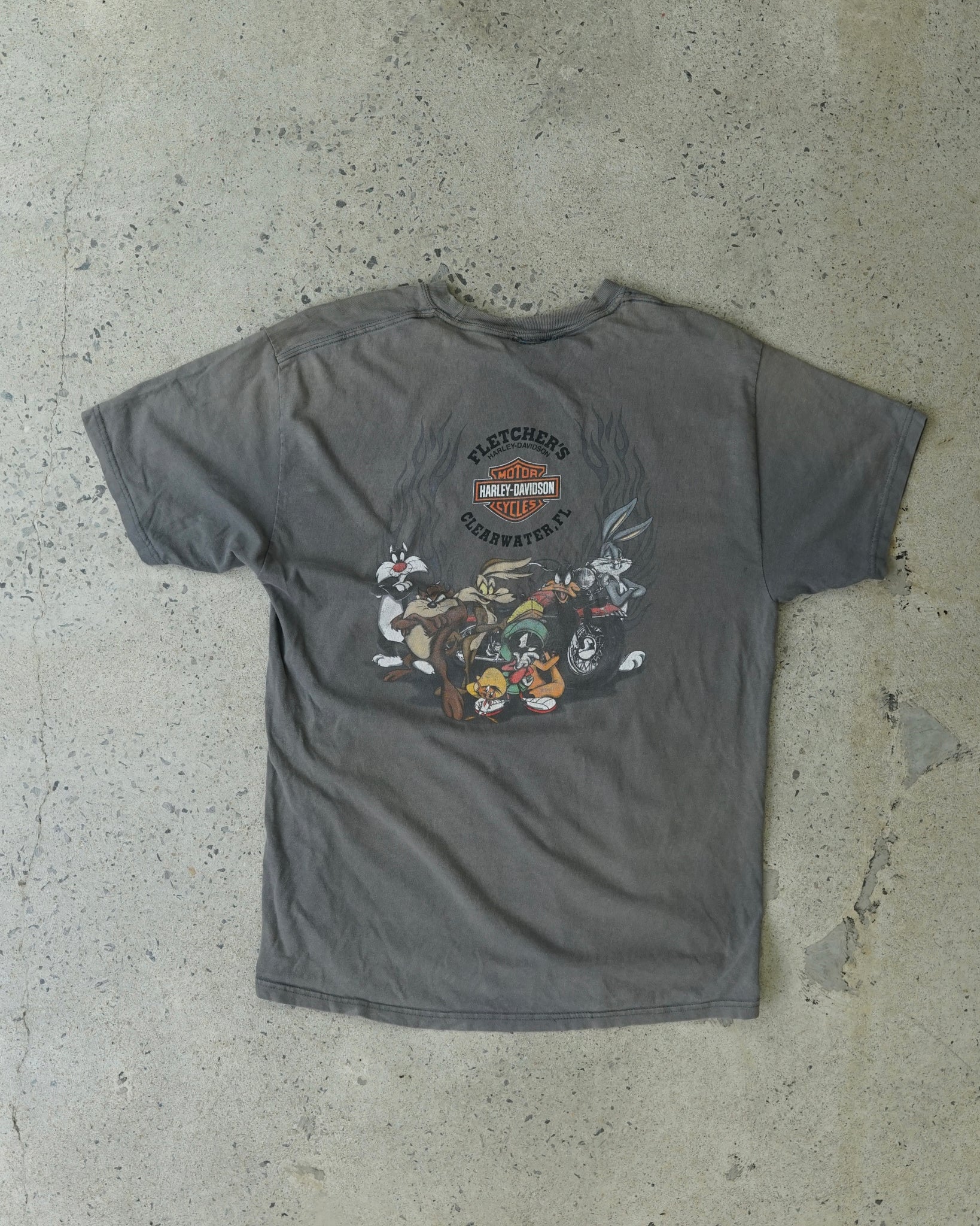 harley davidson looney tunes clearwater florida t-shirt