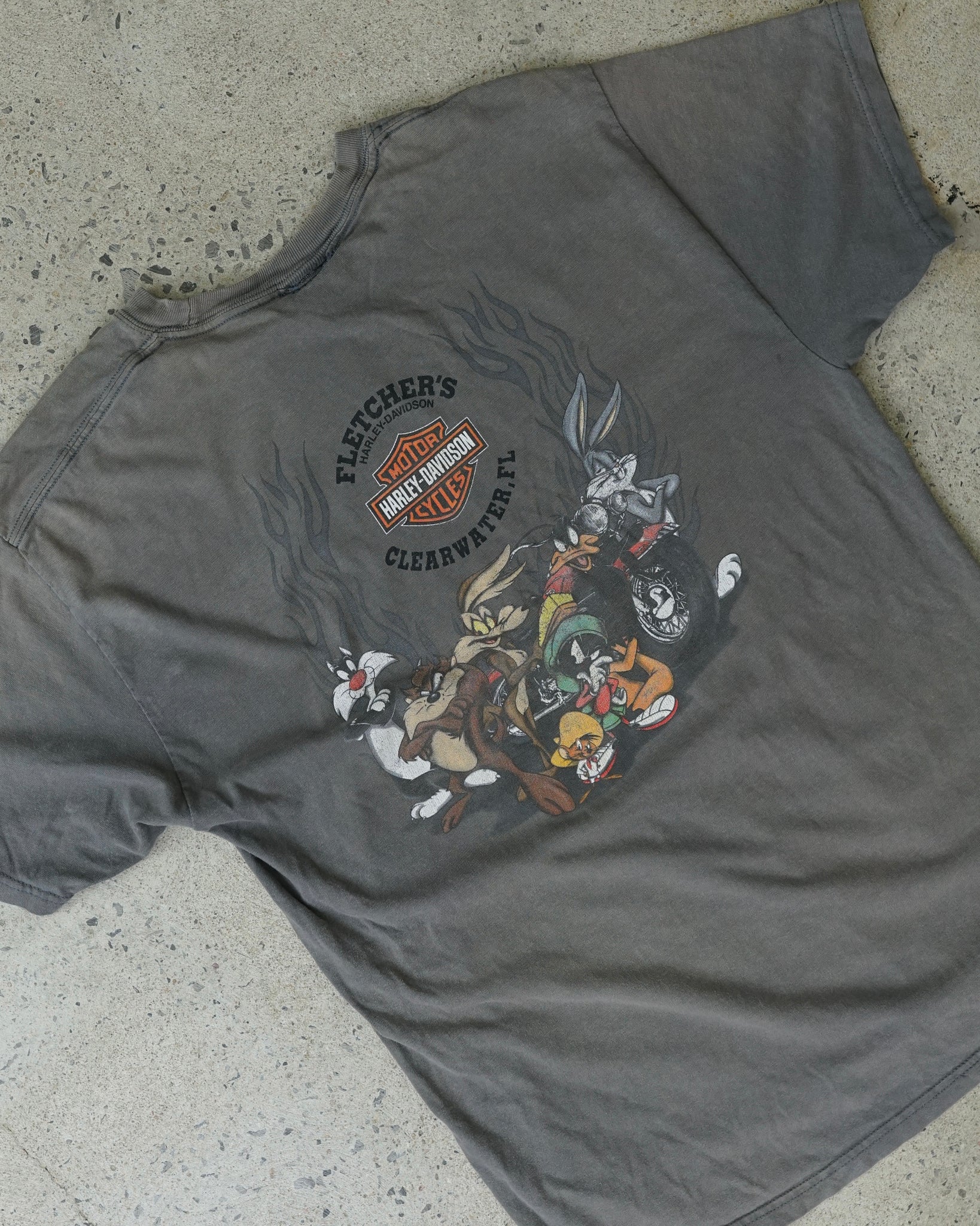 harley davidson looney tunes clearwater florida t-shirt