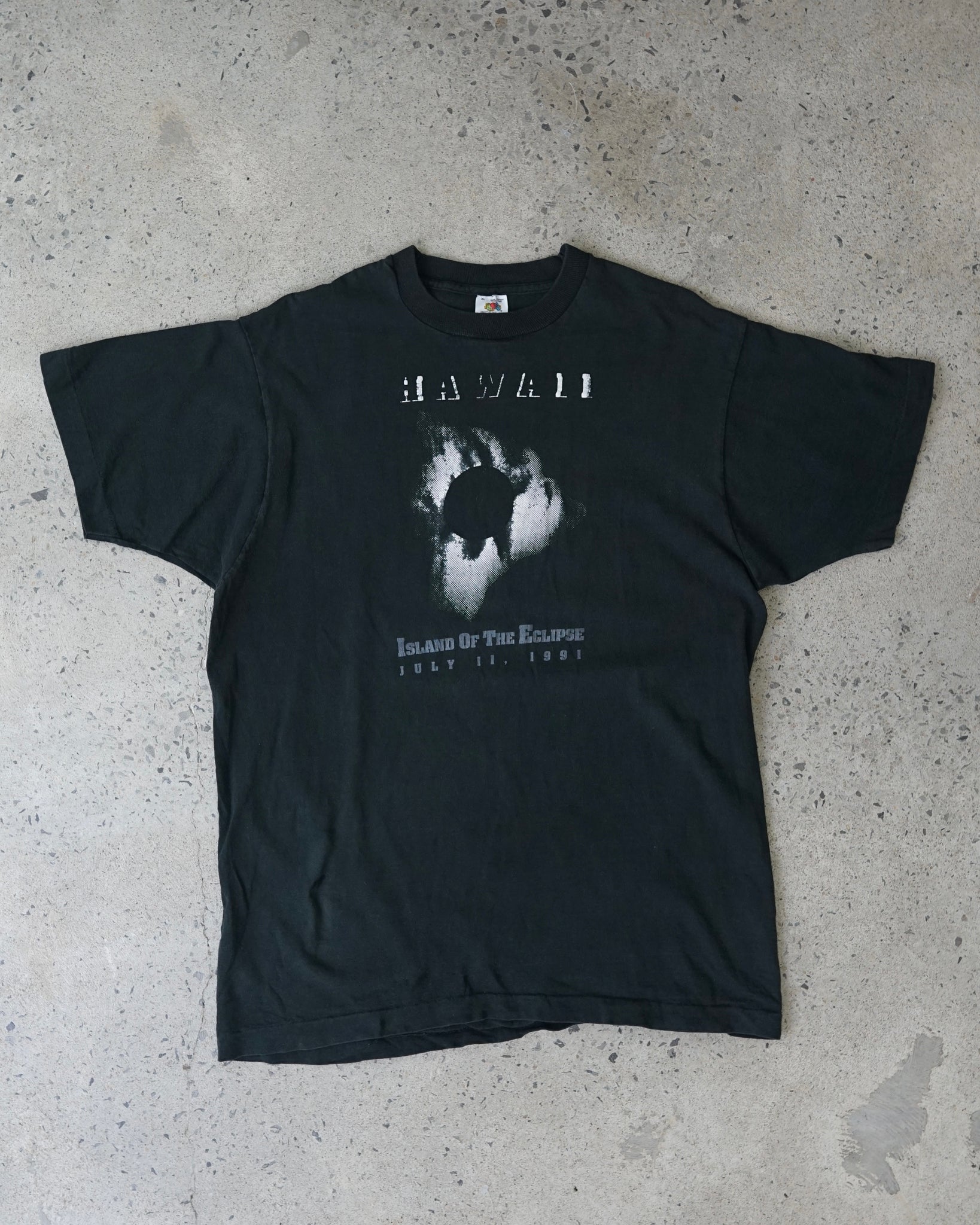hawaii island of the eclipse 1991 t-shirt