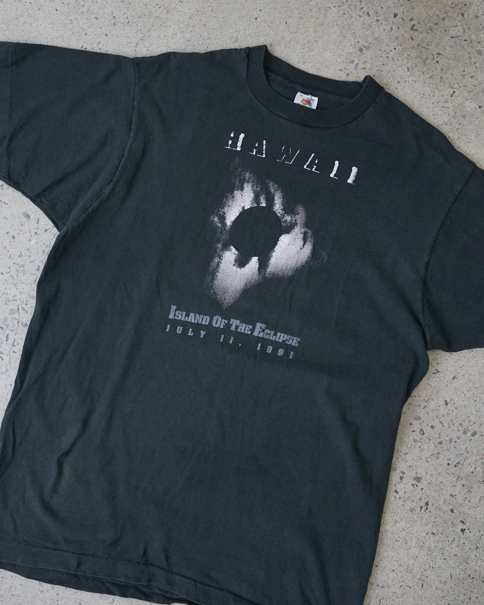 hawaii island of the eclipse 1991 t-shirt