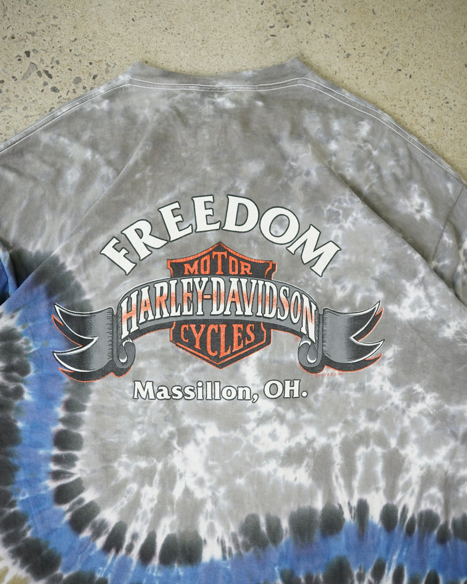 harley-davidson vintage long sleeve - short XXL