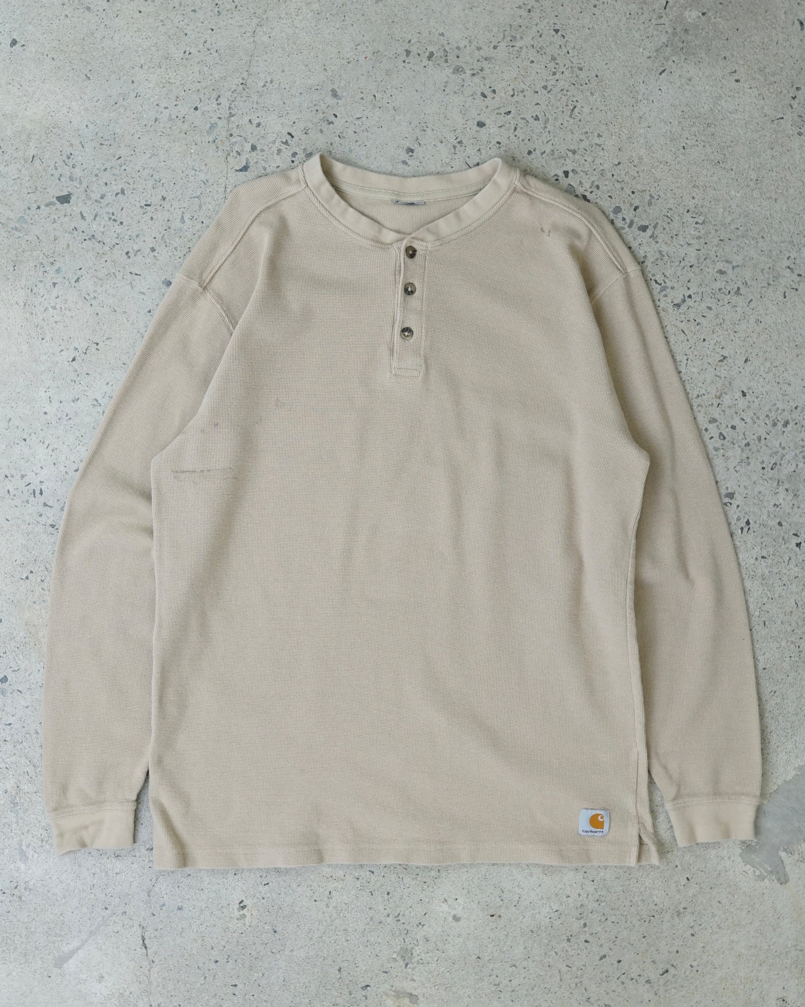 carhartt 1/4 button-up thermal shirt