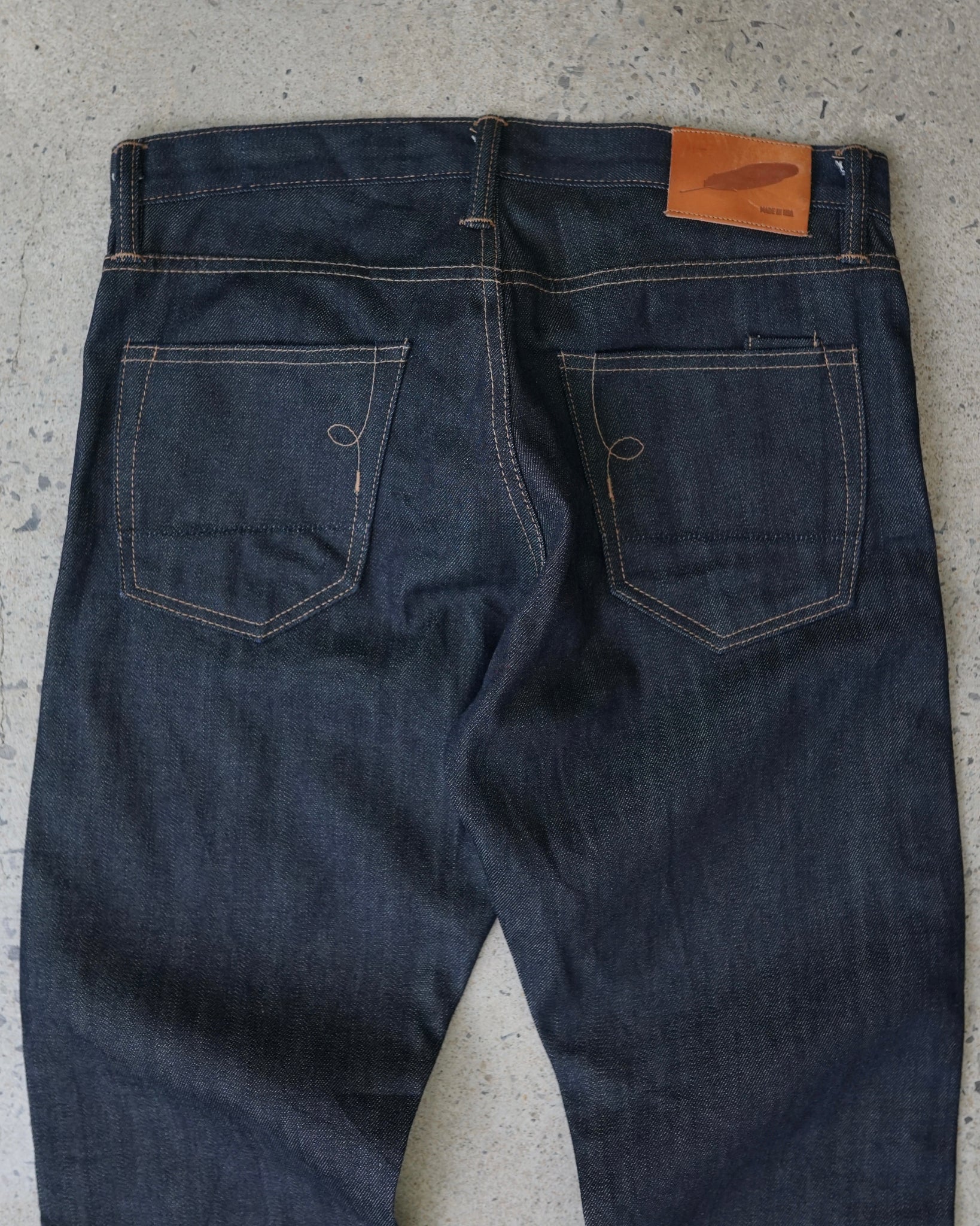 rgt selvedge raw denim jeans